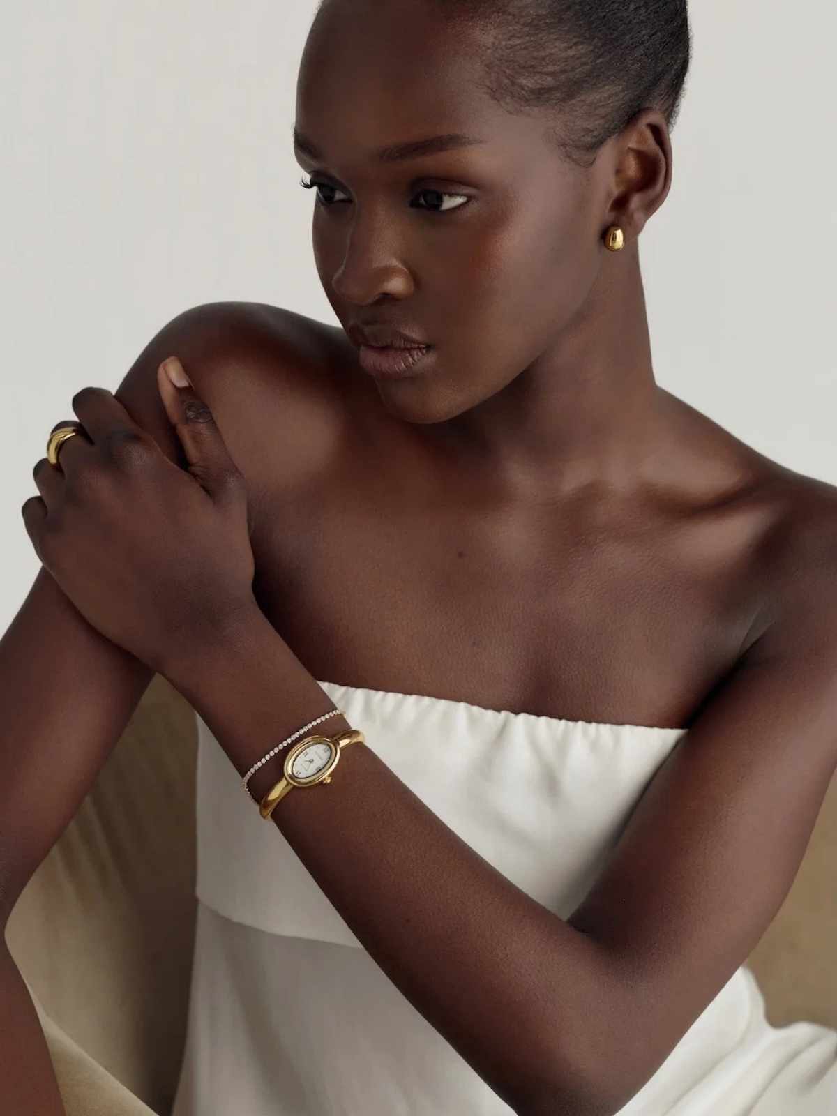 Kate Watch - White - 18k Gold