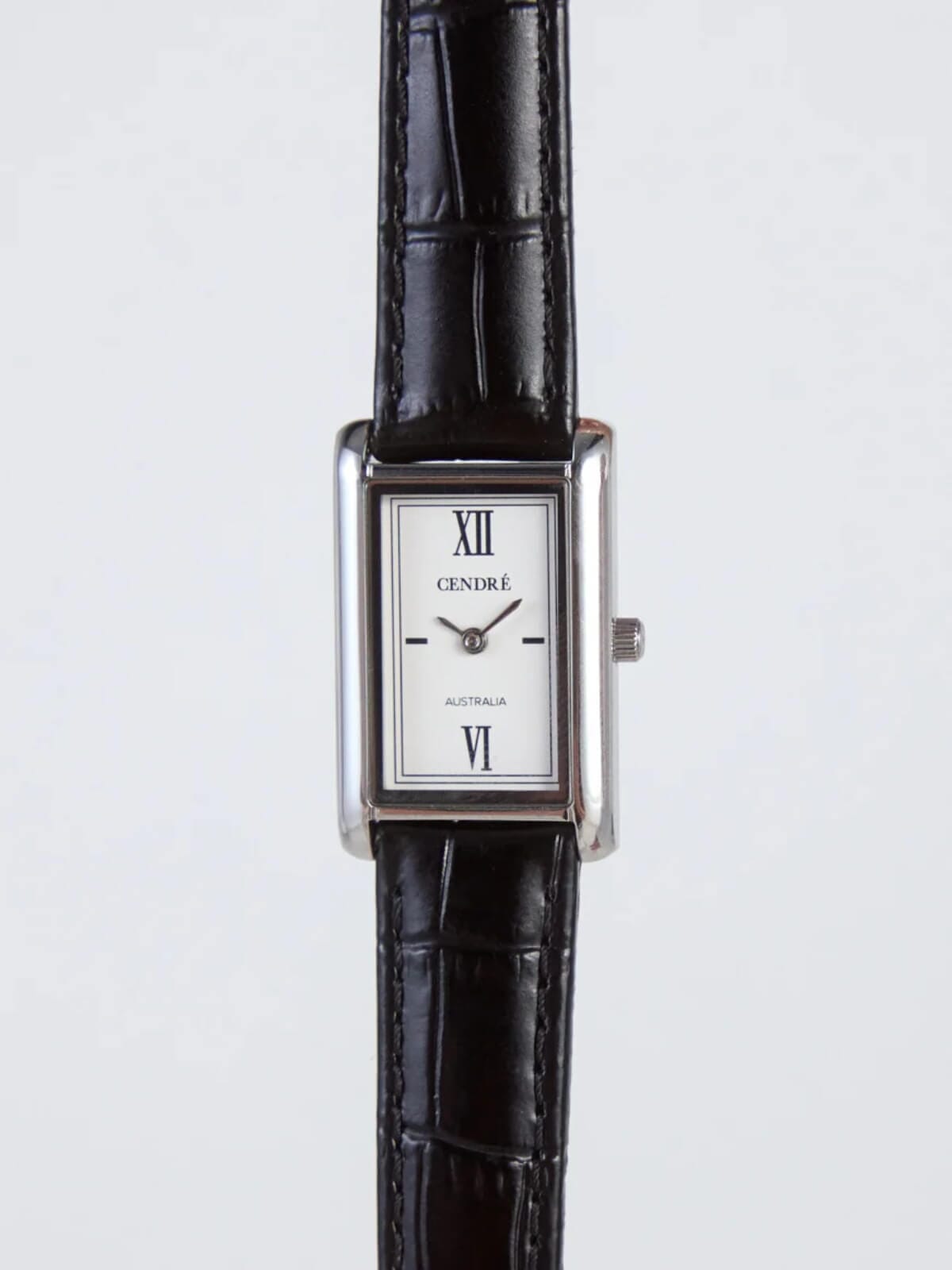Kelly Watch - Silver Black Croc Accessories Cendre