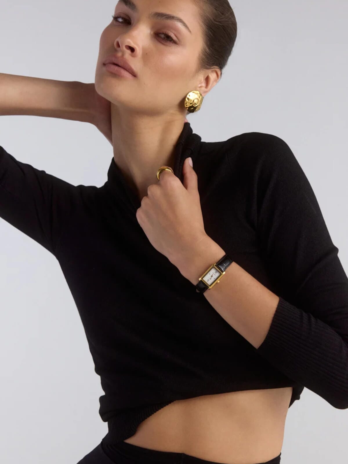 Kelly Watch - White Black Croc Accessories Cendre
