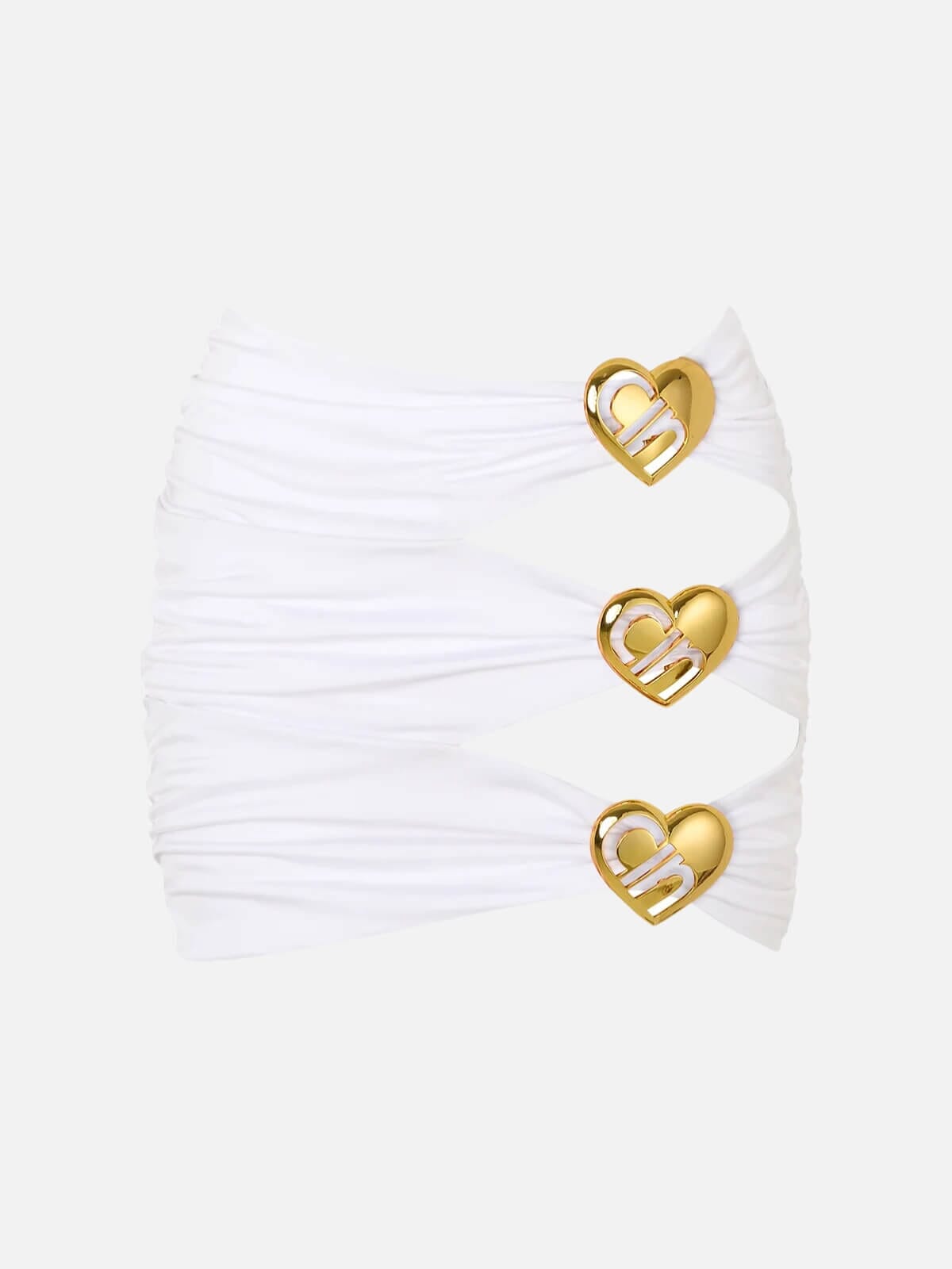 Coupe Heart Cut Out Mini Skirt - Pearl Skirts Cin Cin