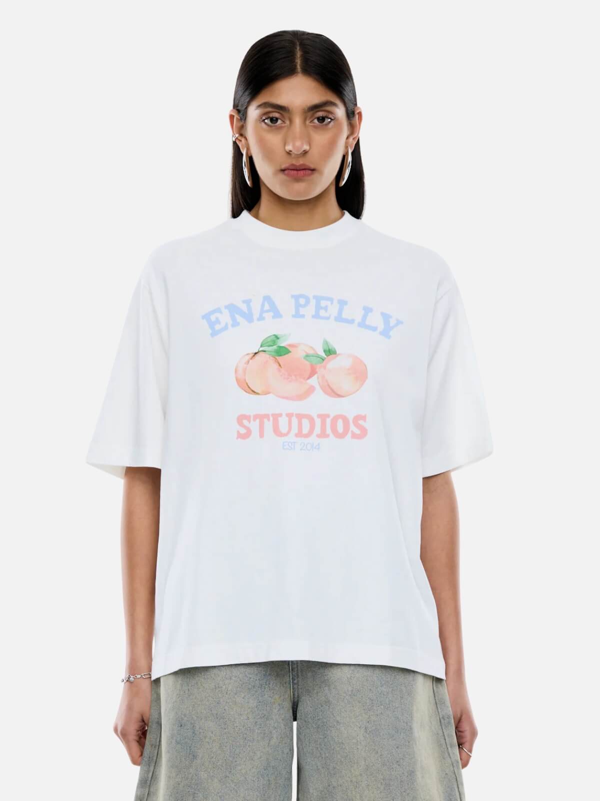 Peaches Tee - Vintage White