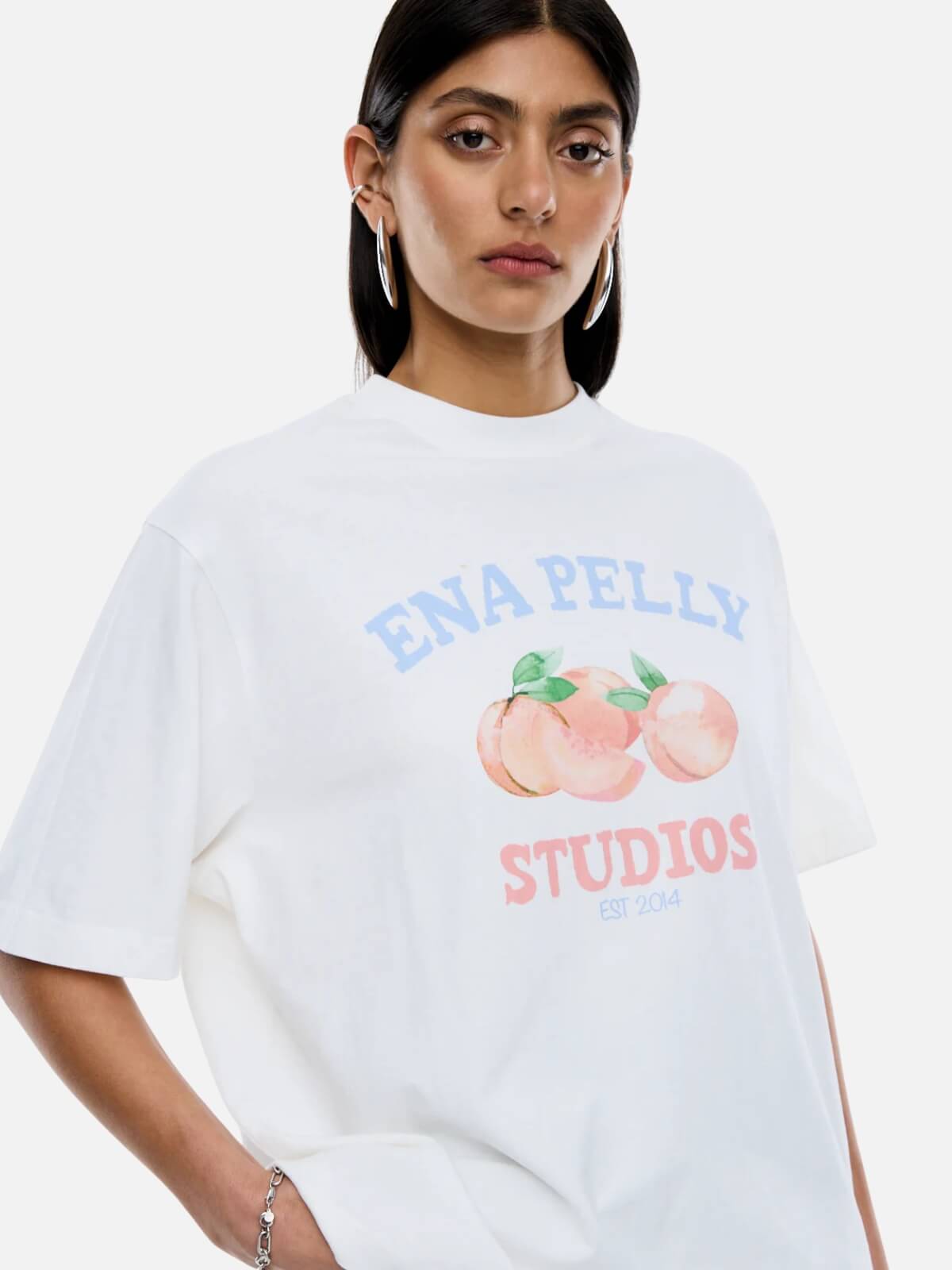 Peaches Tee - Vintage White