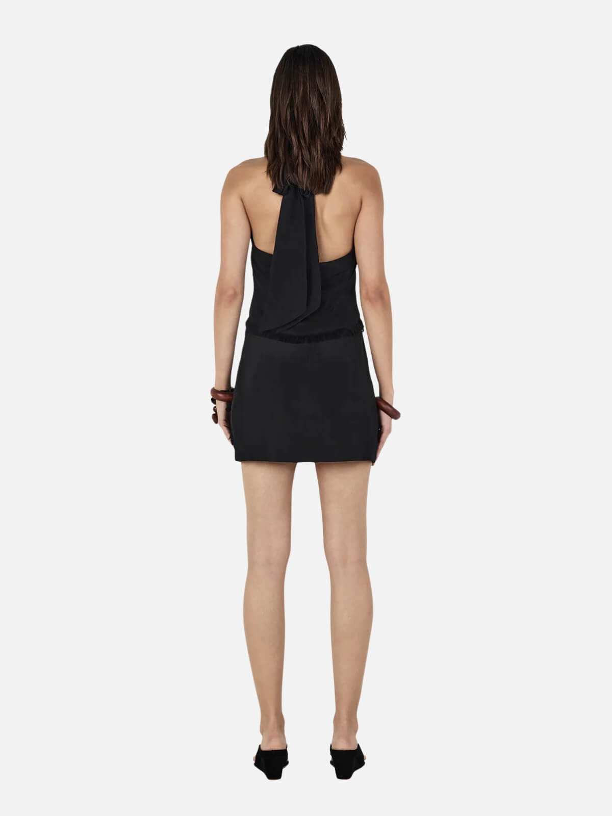 Sasha Wrap Top - Black