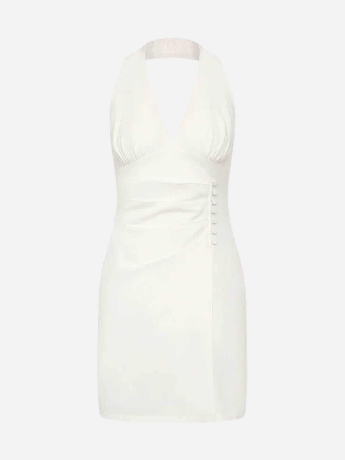 Darcy Wrap Mini Dress - Ivory Dresses & Jumpsuits Isabelle Quinn