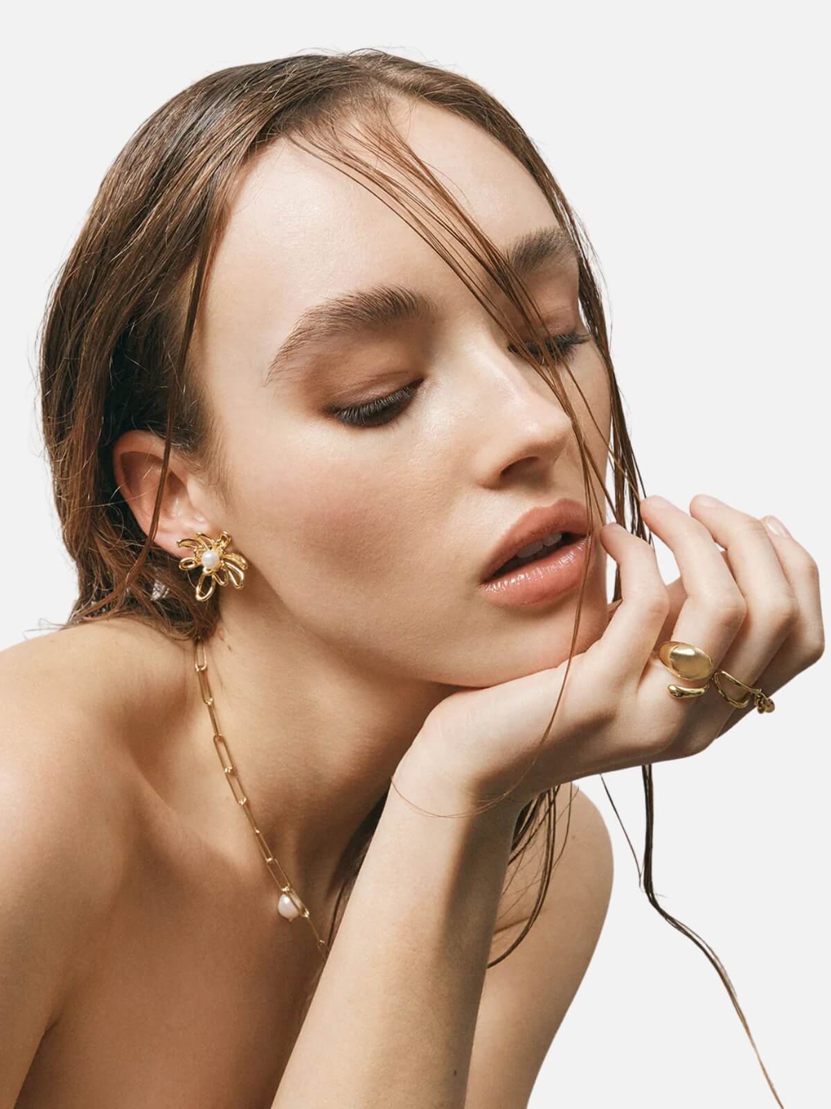 Perla Earrings - Gold