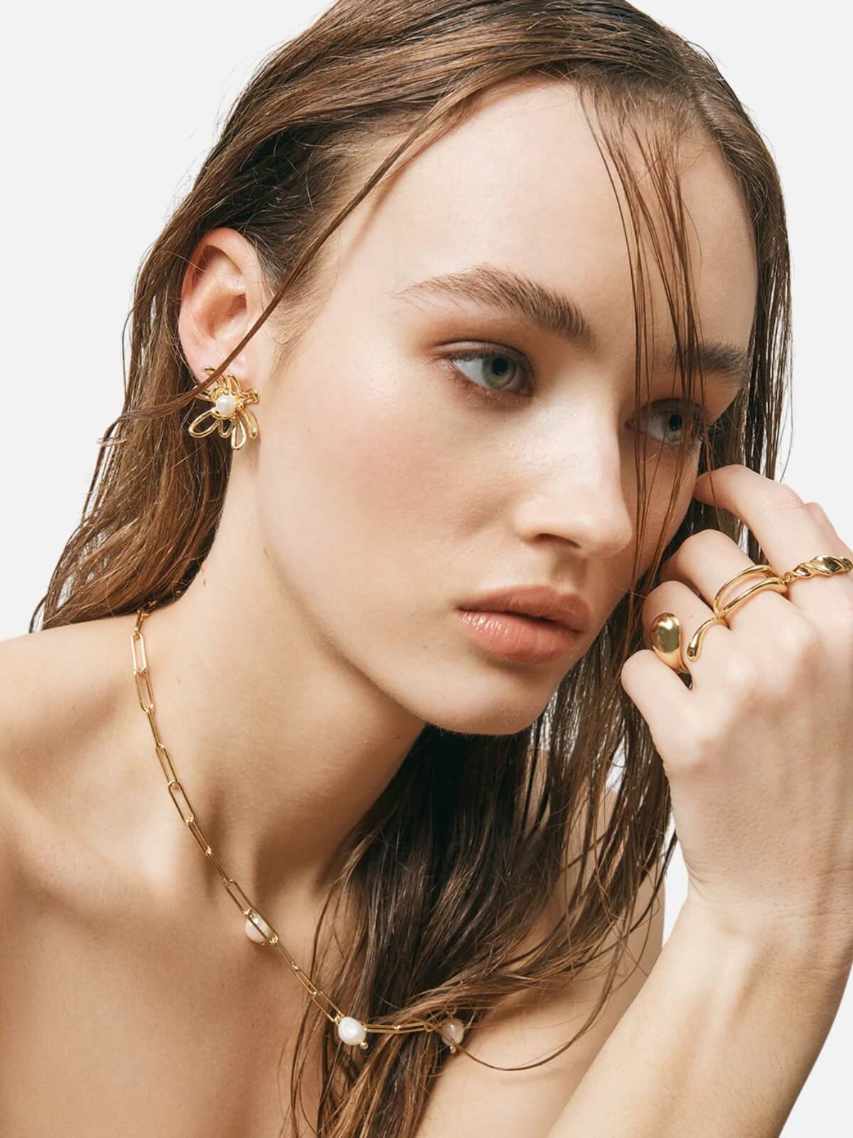 Perla Earrings - Gold