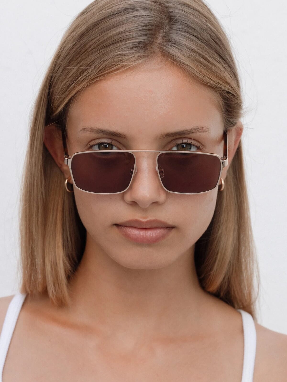 Billie - Chestnut Sunglasses Lu Goldie