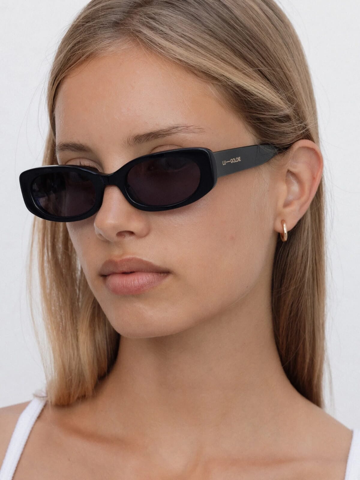 Cali - Black Sunglasses Lu Goldie