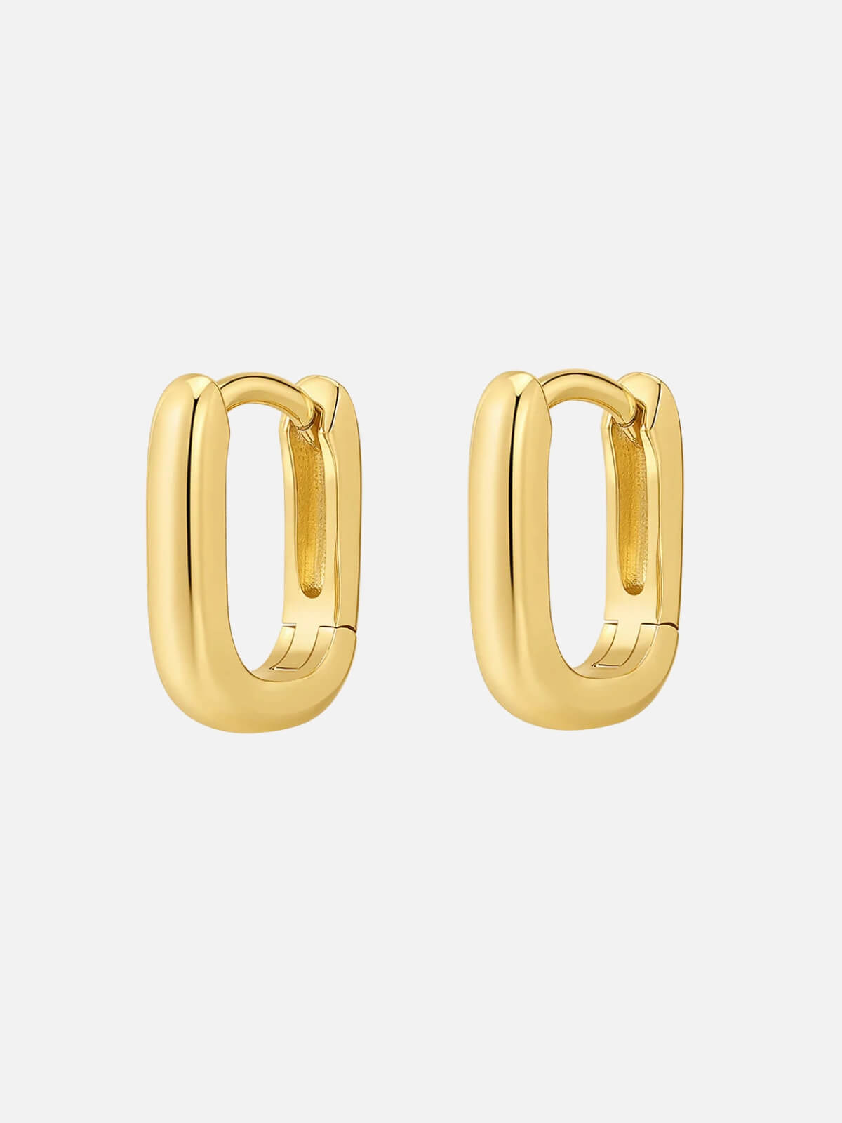 Mini Chain Link Huggies - Gold