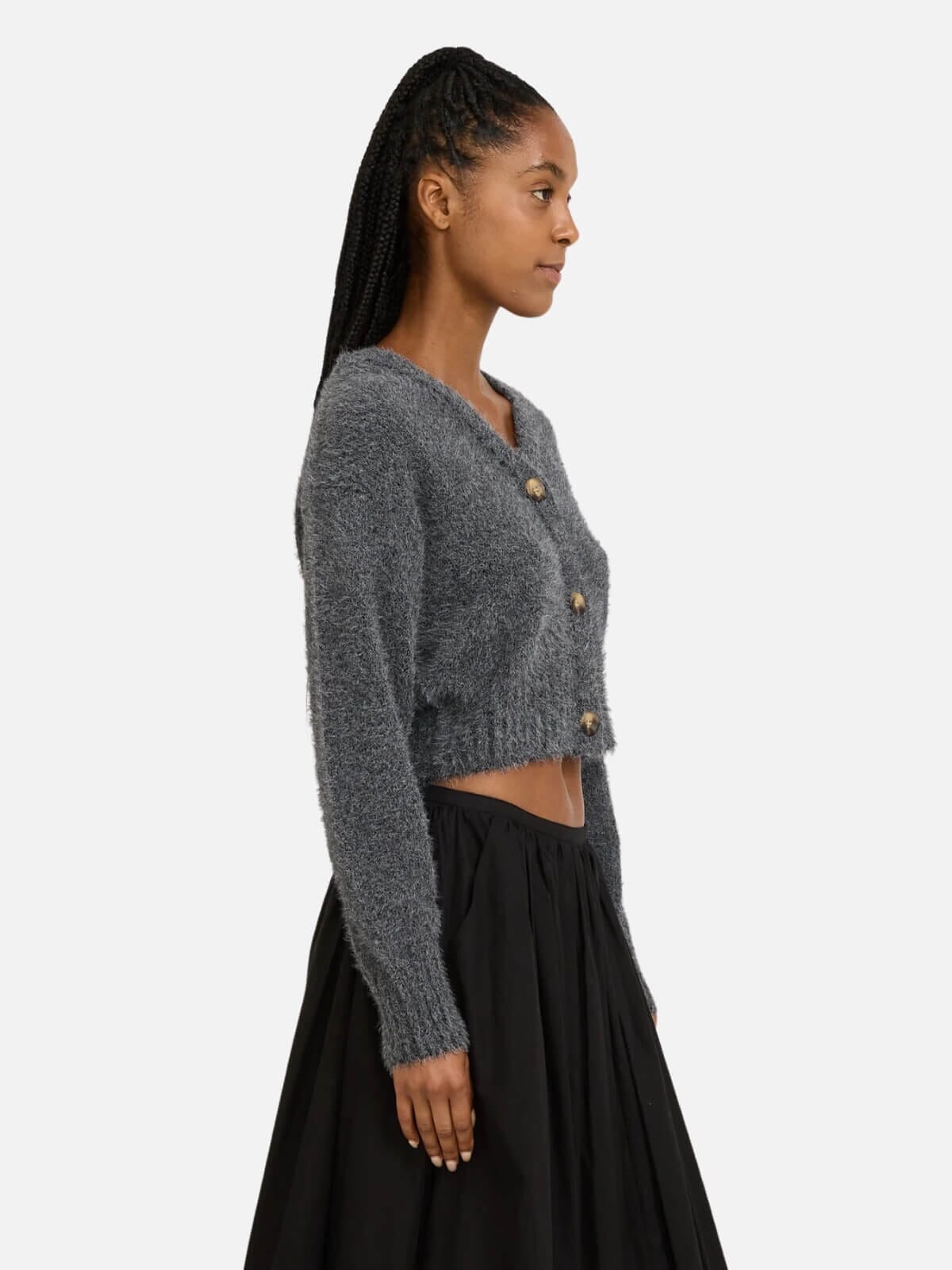 Kate Knit Cardigan - Grey Marle Jumpers & Knitwear Neuw Denim