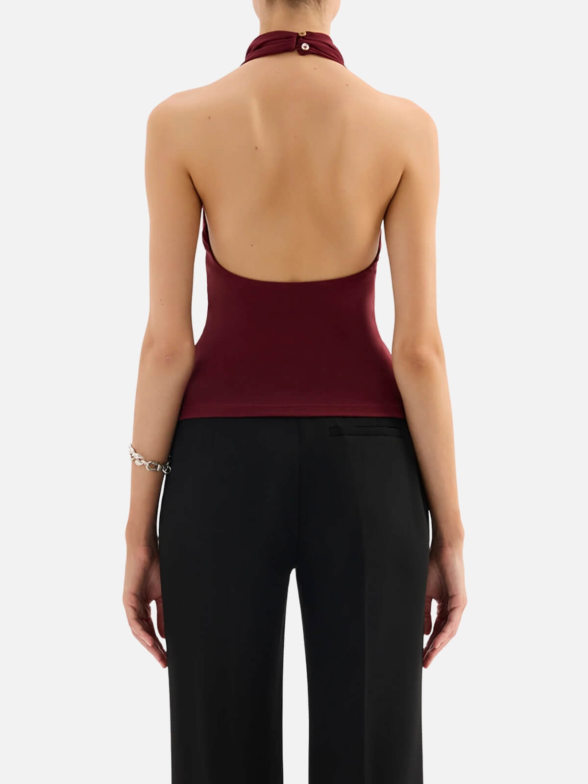 NiLS | Abru Halter Top - Cherry | Perlu