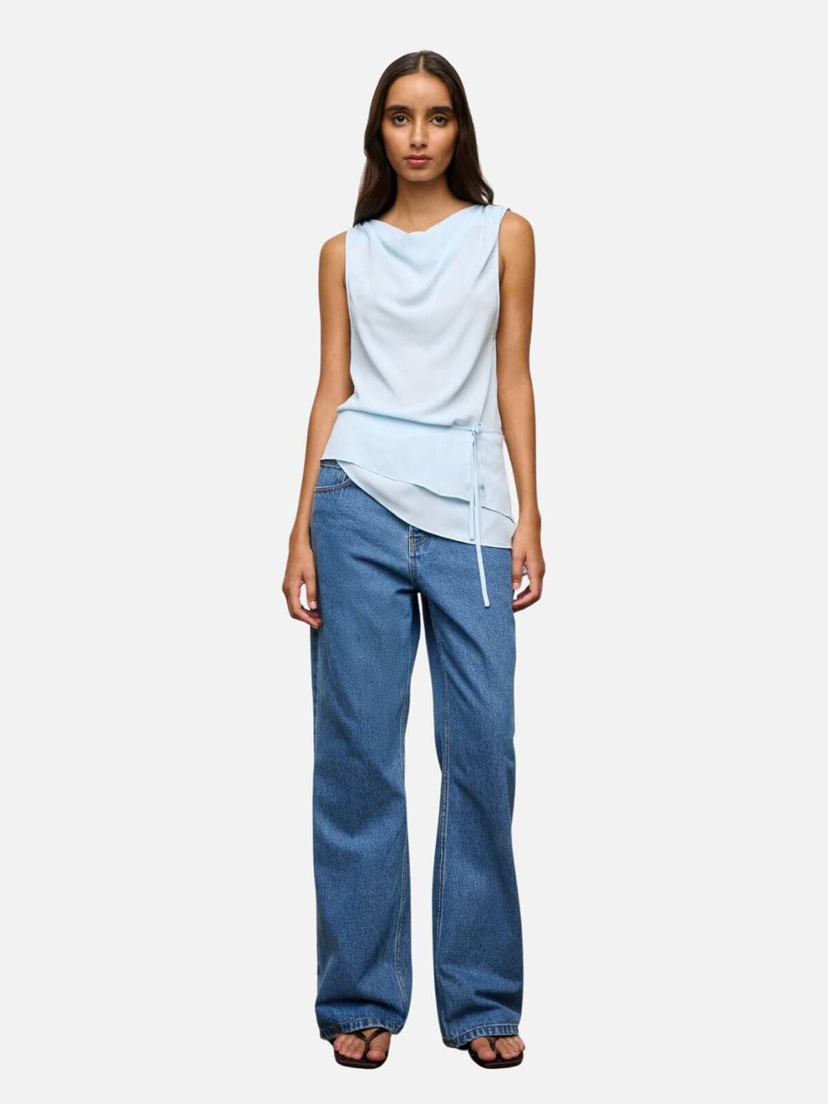 Lennon Top - Ice Blue Tops One Of Others