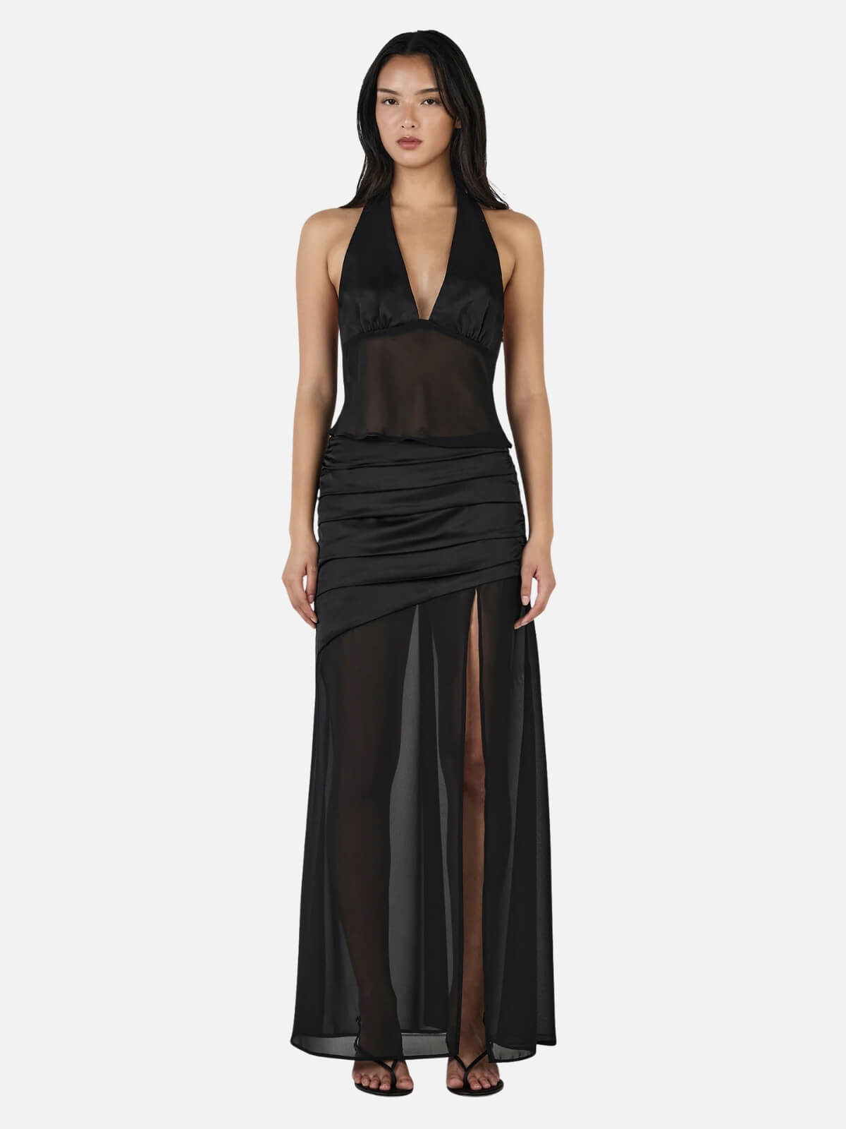 Delilah Scarf Top - Black