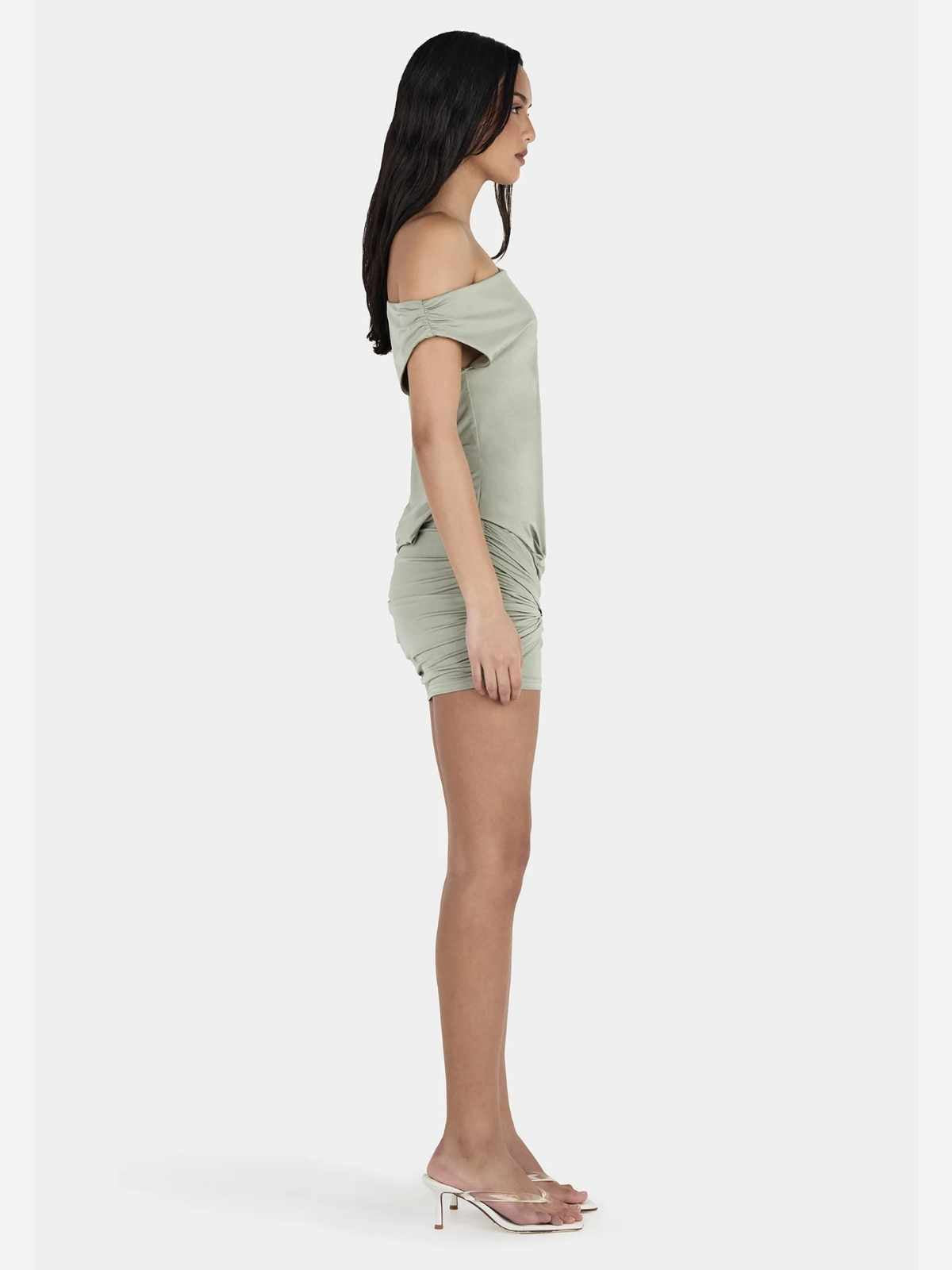 Imani Mini Dress - Sage