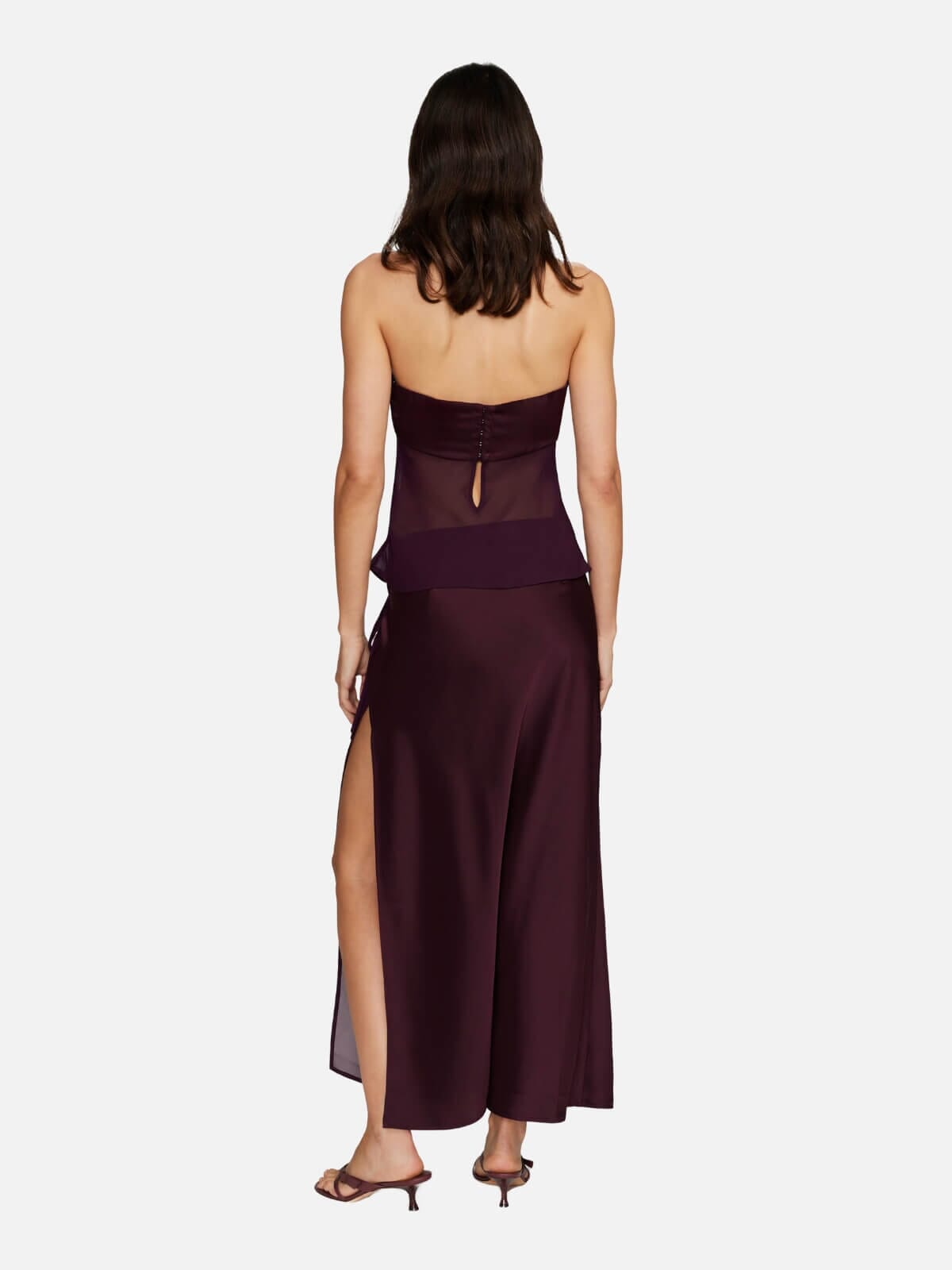 Ricky Midi Skirt - Plum Skirts Ownley