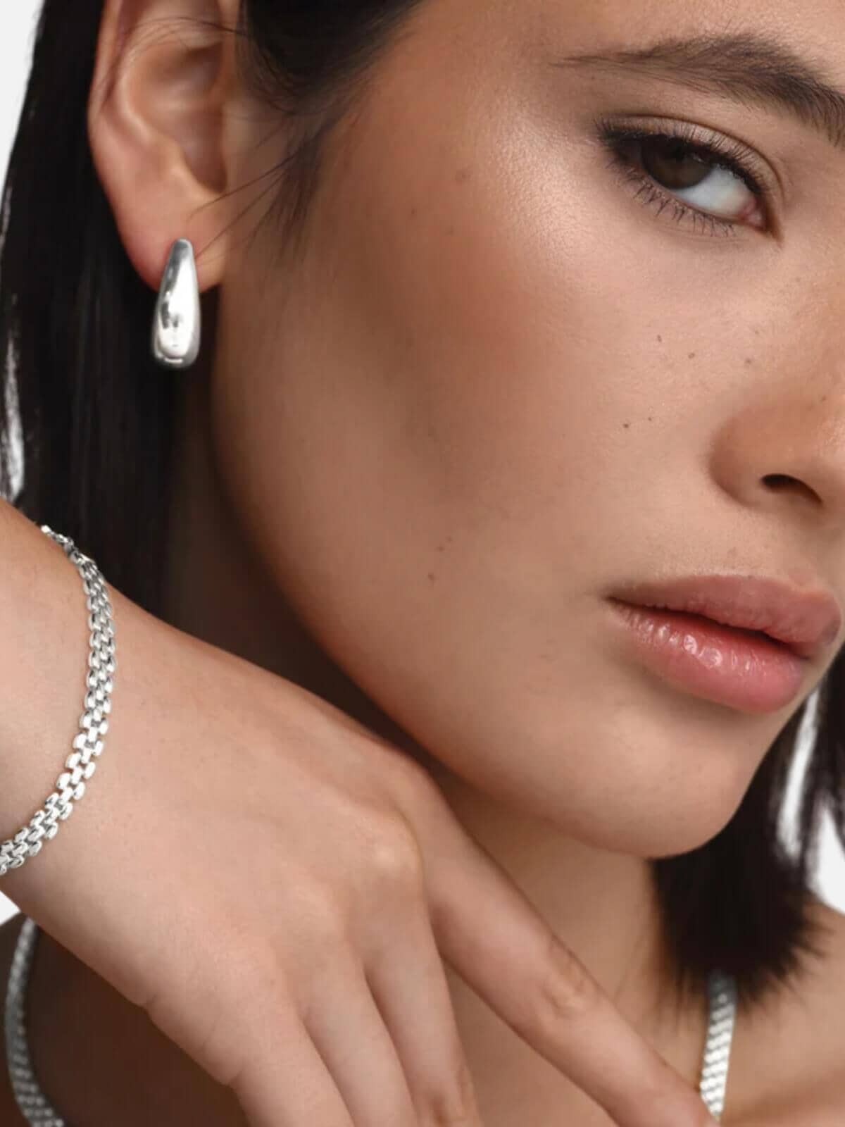 Paolo Hoops - Silver Earrings Saint Valentine