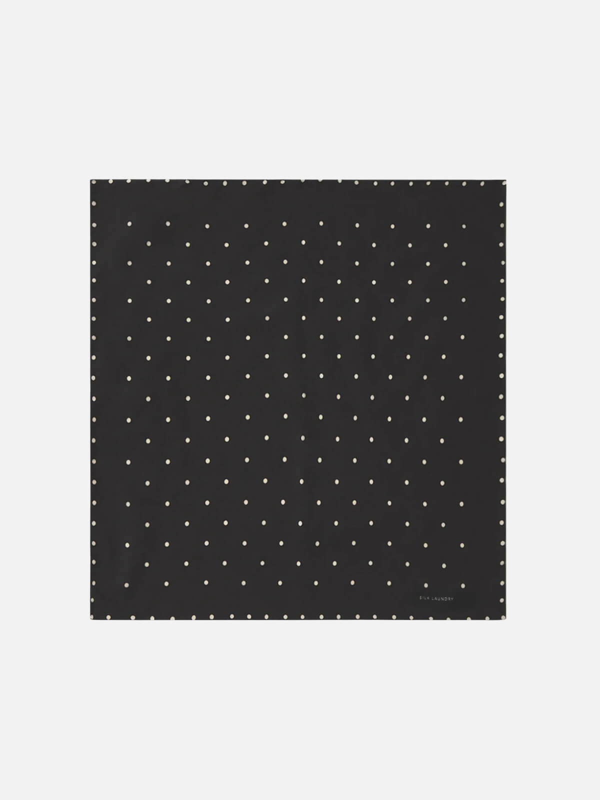 Cotton Silk Scarf Small Polka Dot