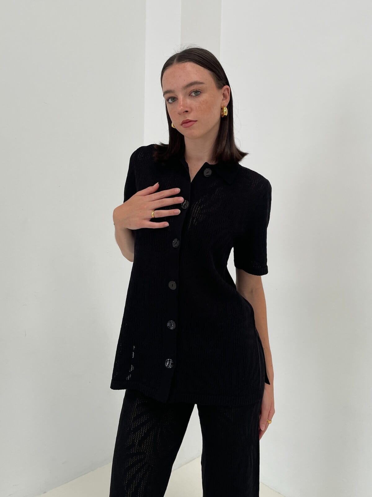 Valencia Shirt - Black Tops Viktoria & Woods
