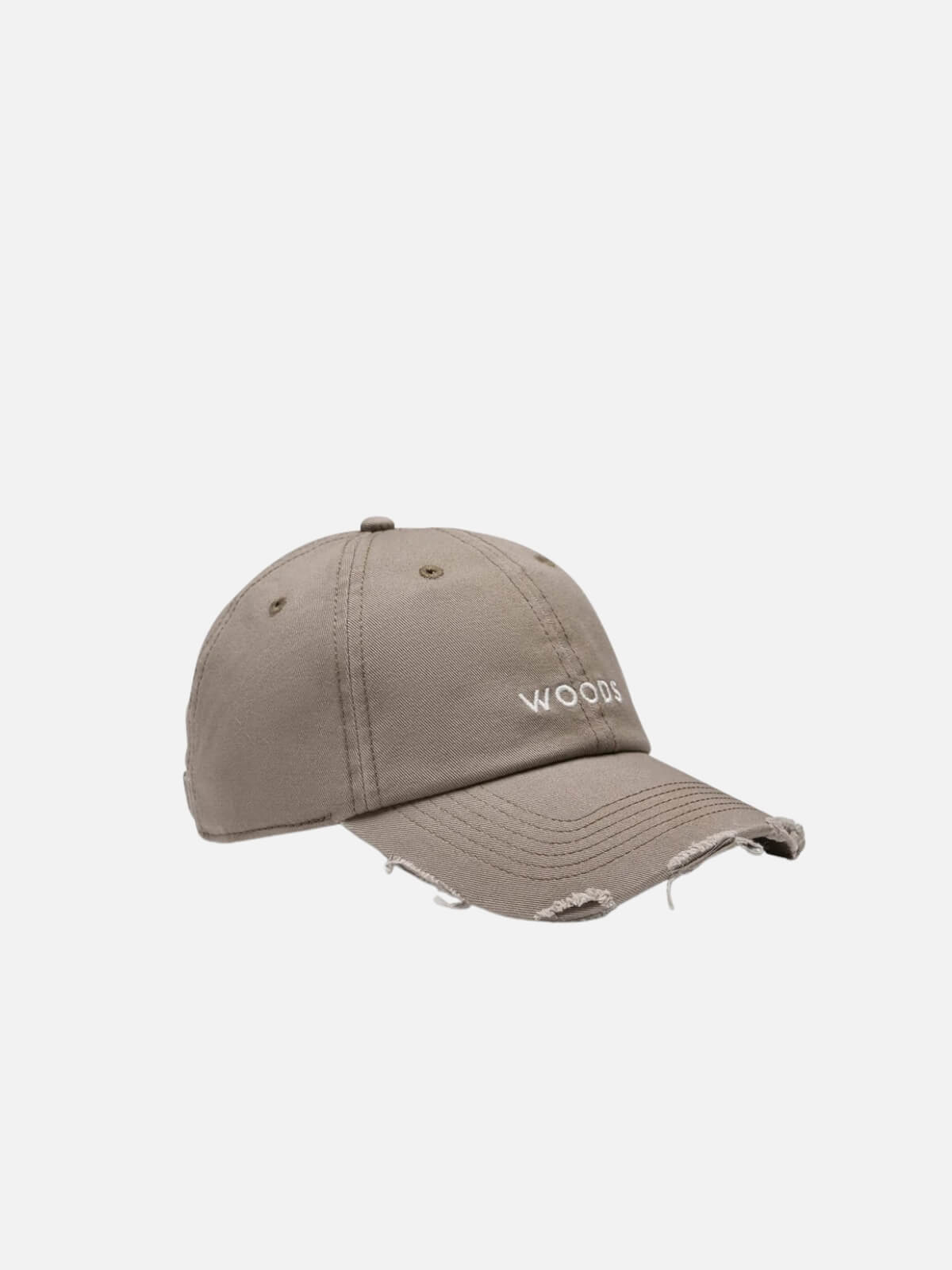 Woods Distressed Cap - Latte