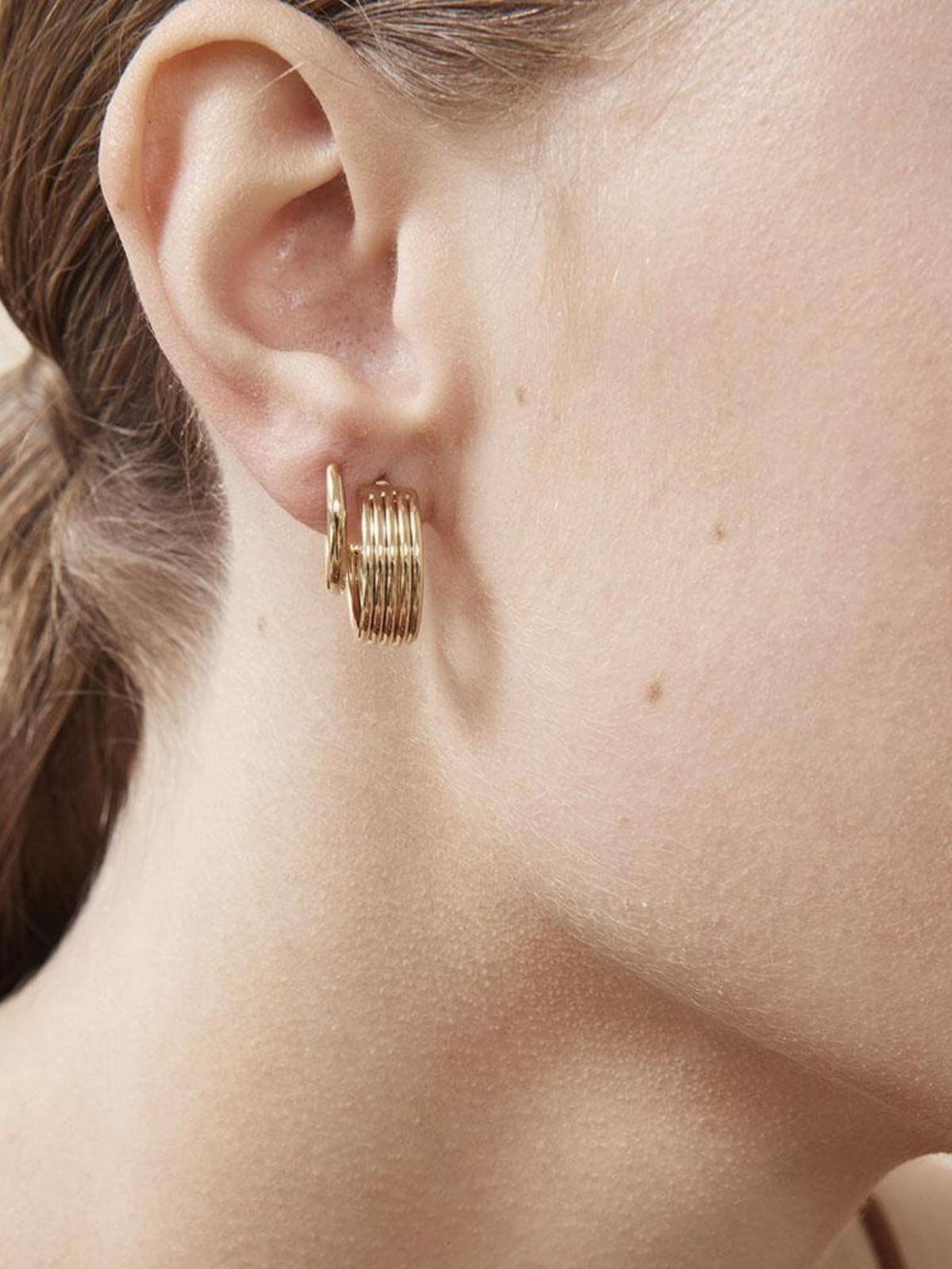 Rosie Hoops - Silver Earrings Jolie & Deen