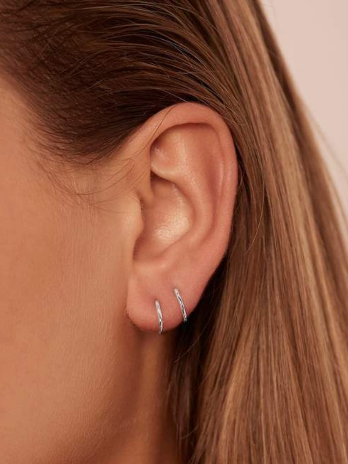 14k White Gold Purity Sleeper - Single (Pair $158) Earrings By Charlotte