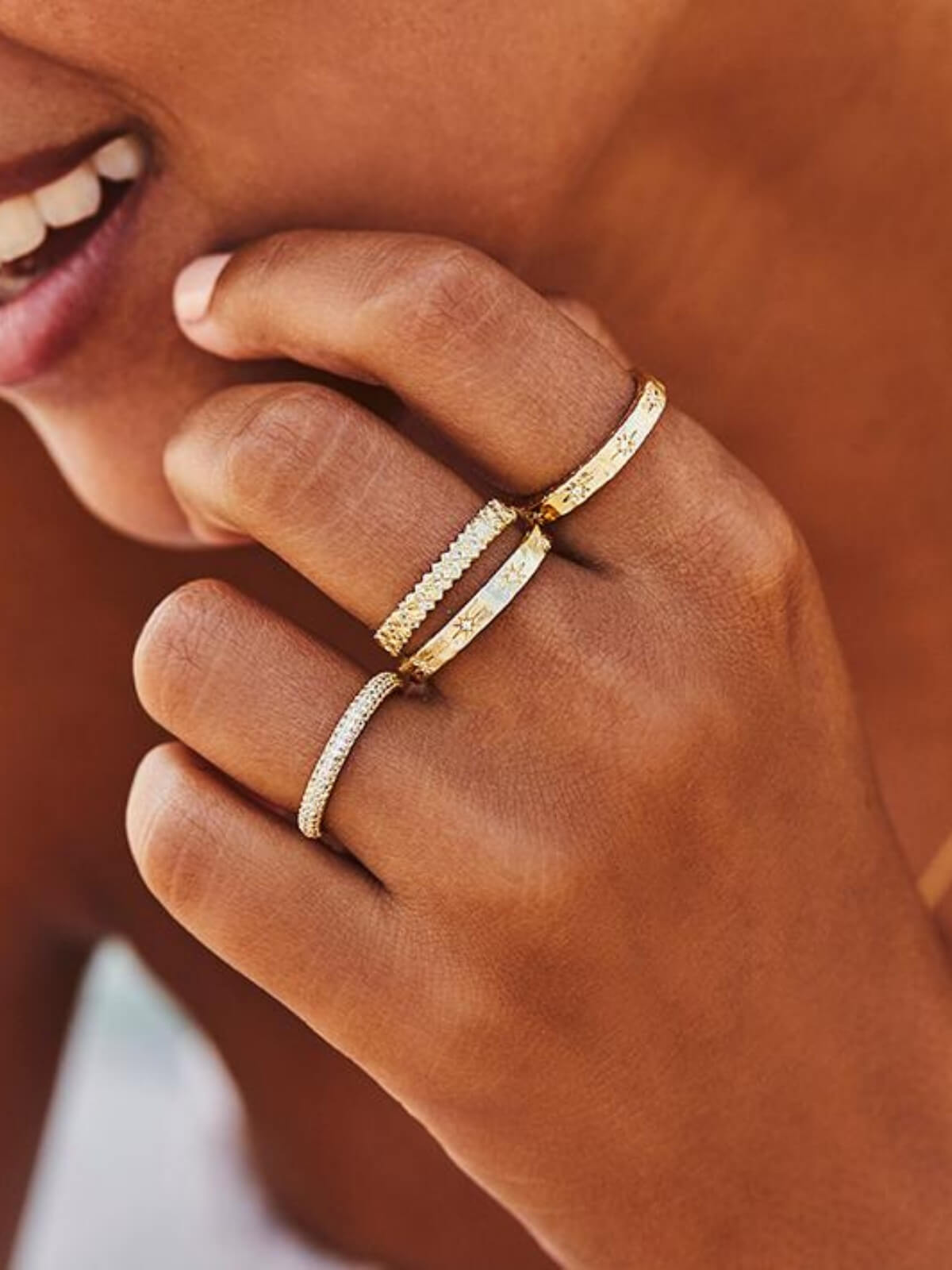 By Charlotte | Stardust Ring - Gold | Perlu