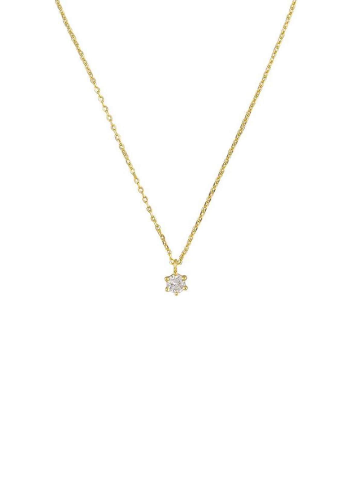 Jolie & Deen | Ariel Necklace Crystal - Gold | Perlu