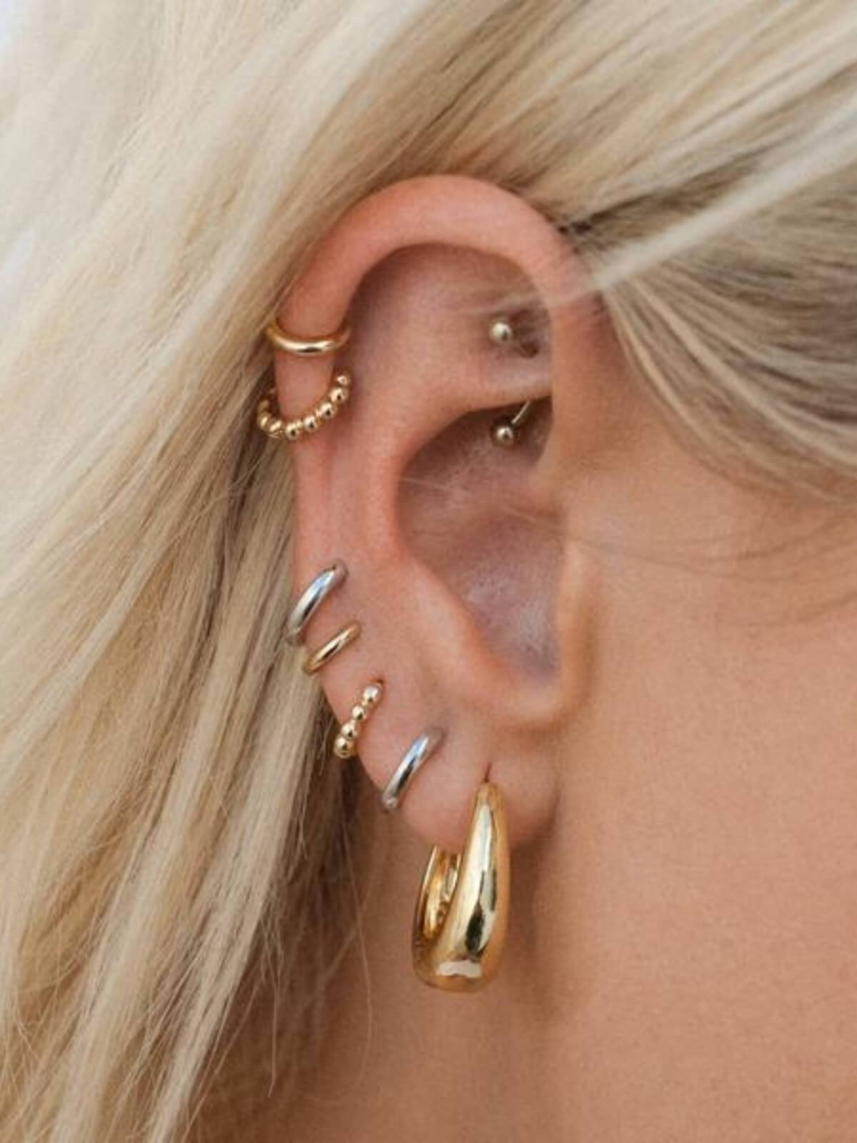 Luv AJ Marbella Hoops Gold | Perlu