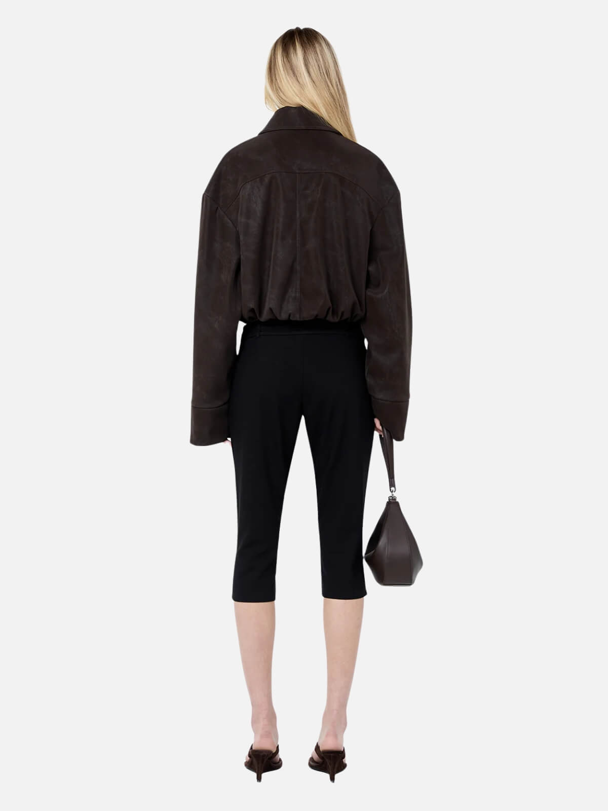 Alaric Cropped Jacket - Espresso