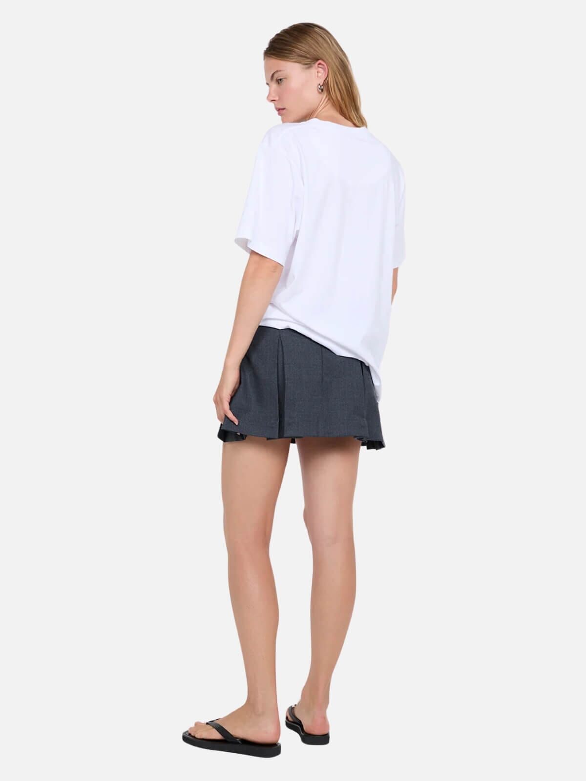 Perl Mini Skirt - Charcoal Skirts Bec + Bridge 