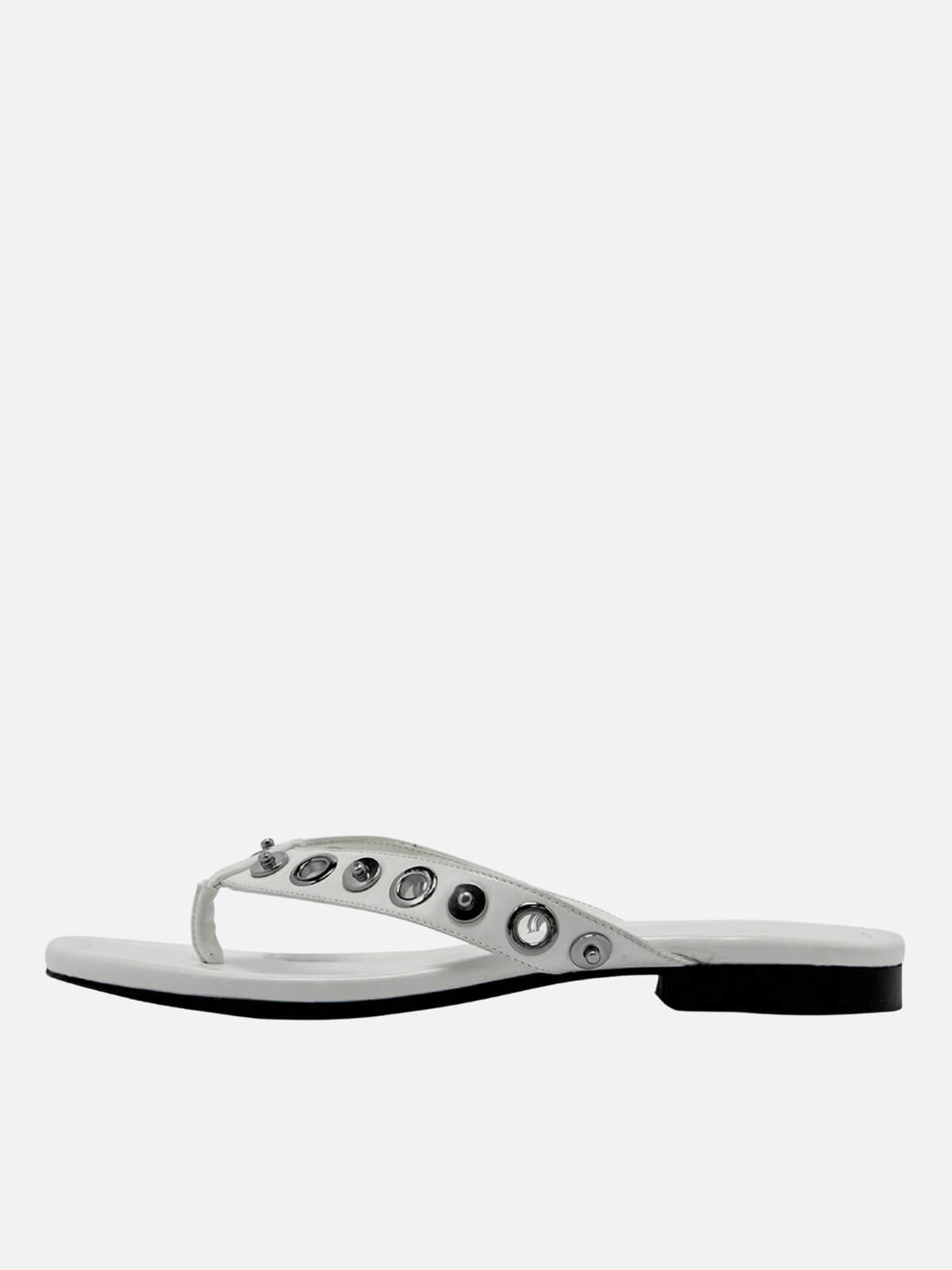 Eyelet Sandal - chalk