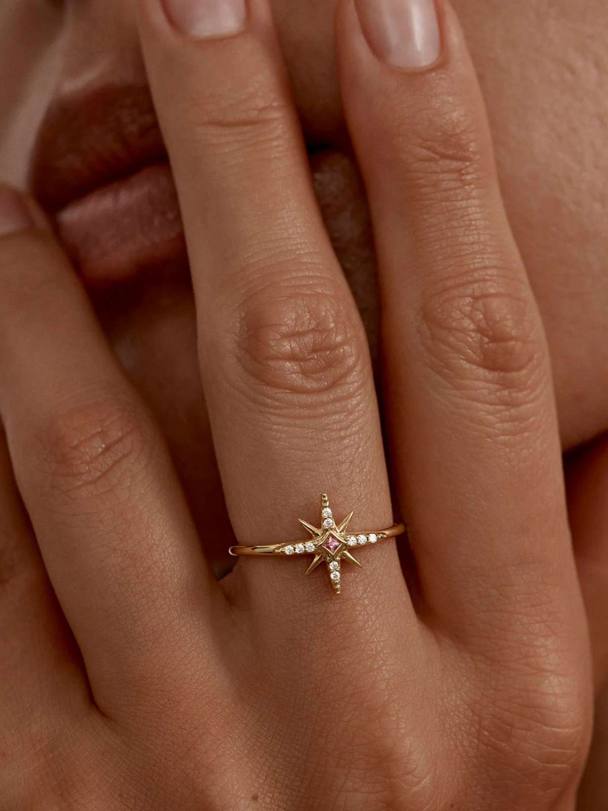 18k Gold Vermeil Starry Night Ring