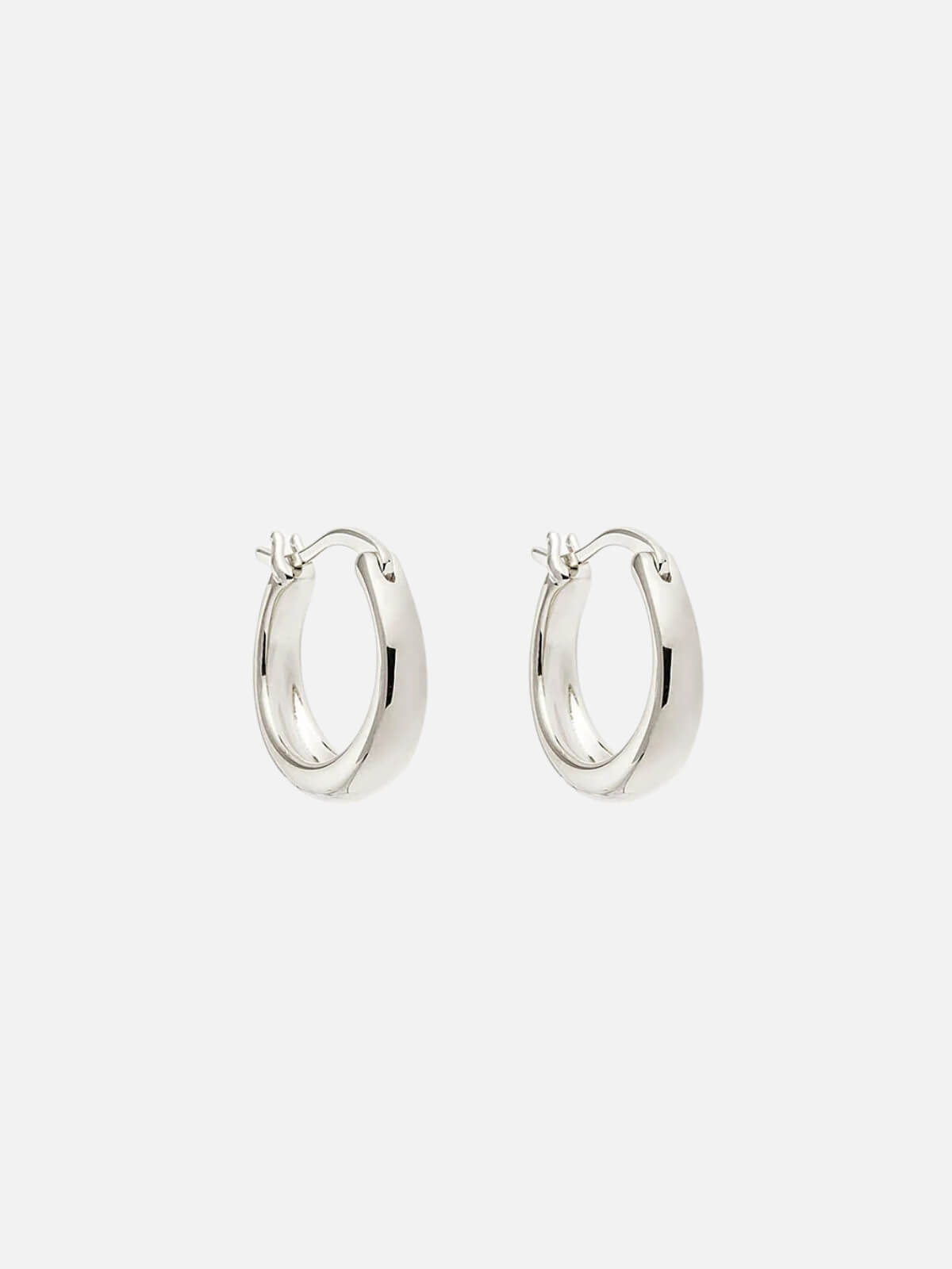 Infinite Horizon Small Hoops - Silver