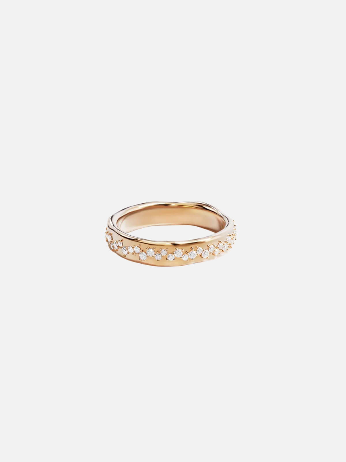 18k Gold Vermeil Scattered Light Ring