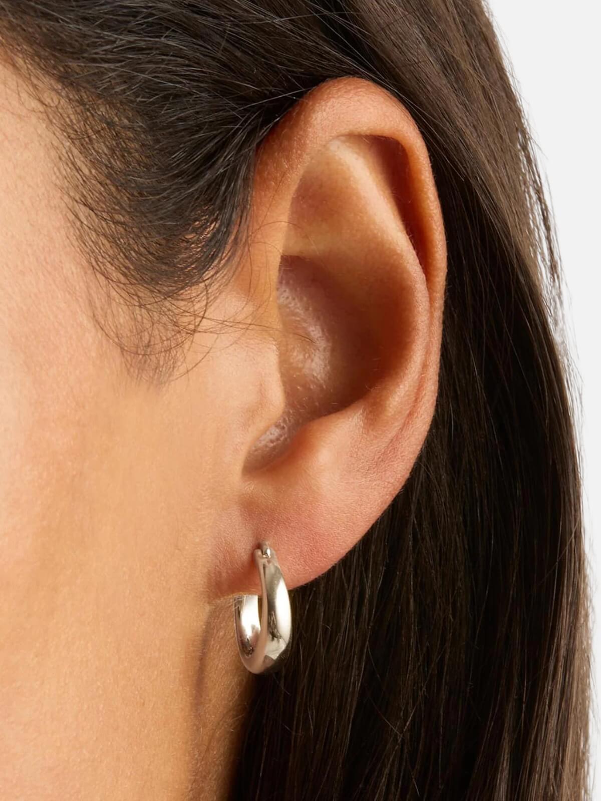 Infinite Horizon Small Hoops - Silver