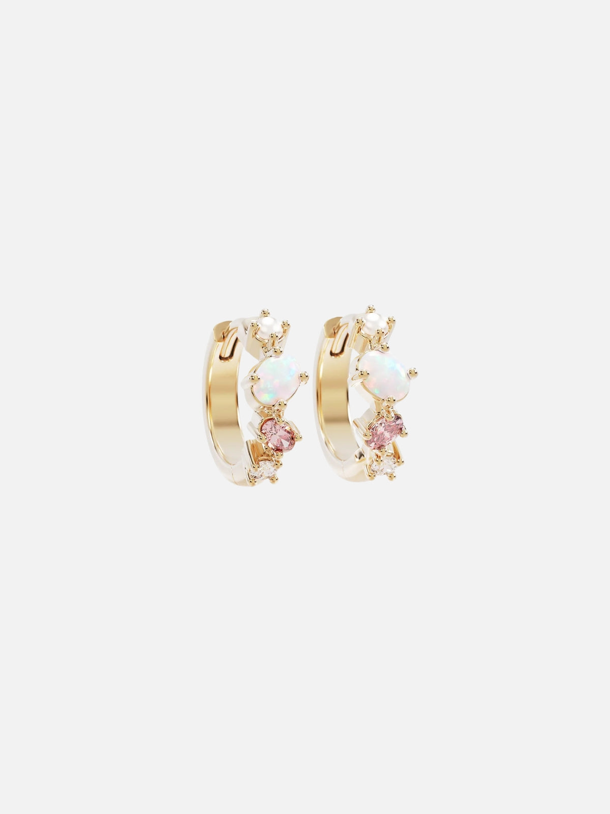 Cosmic Bloom Hoops - 18k Gold Vermeil