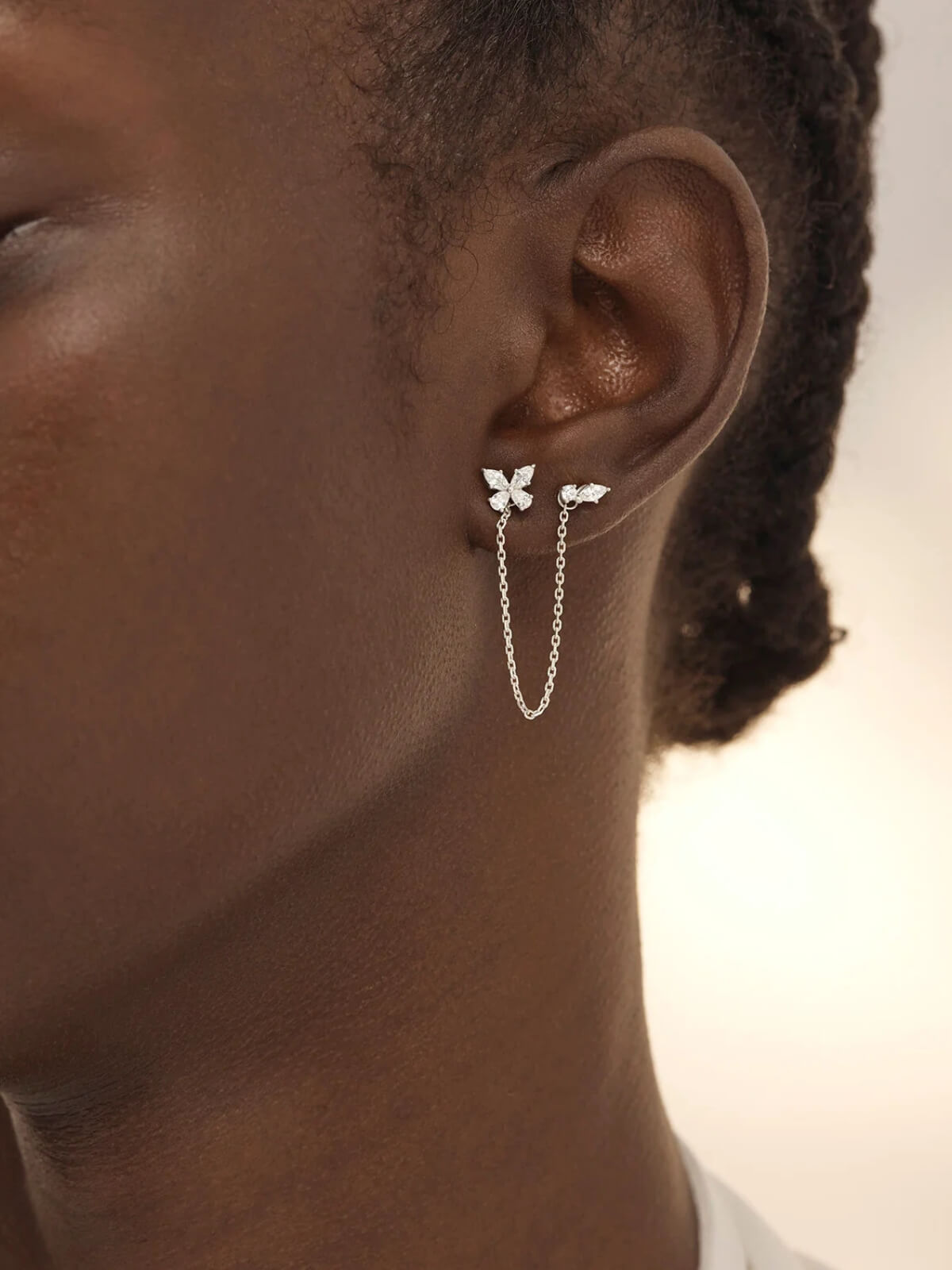 Dancing in the Wind Chain Earrings - Sterling Silver