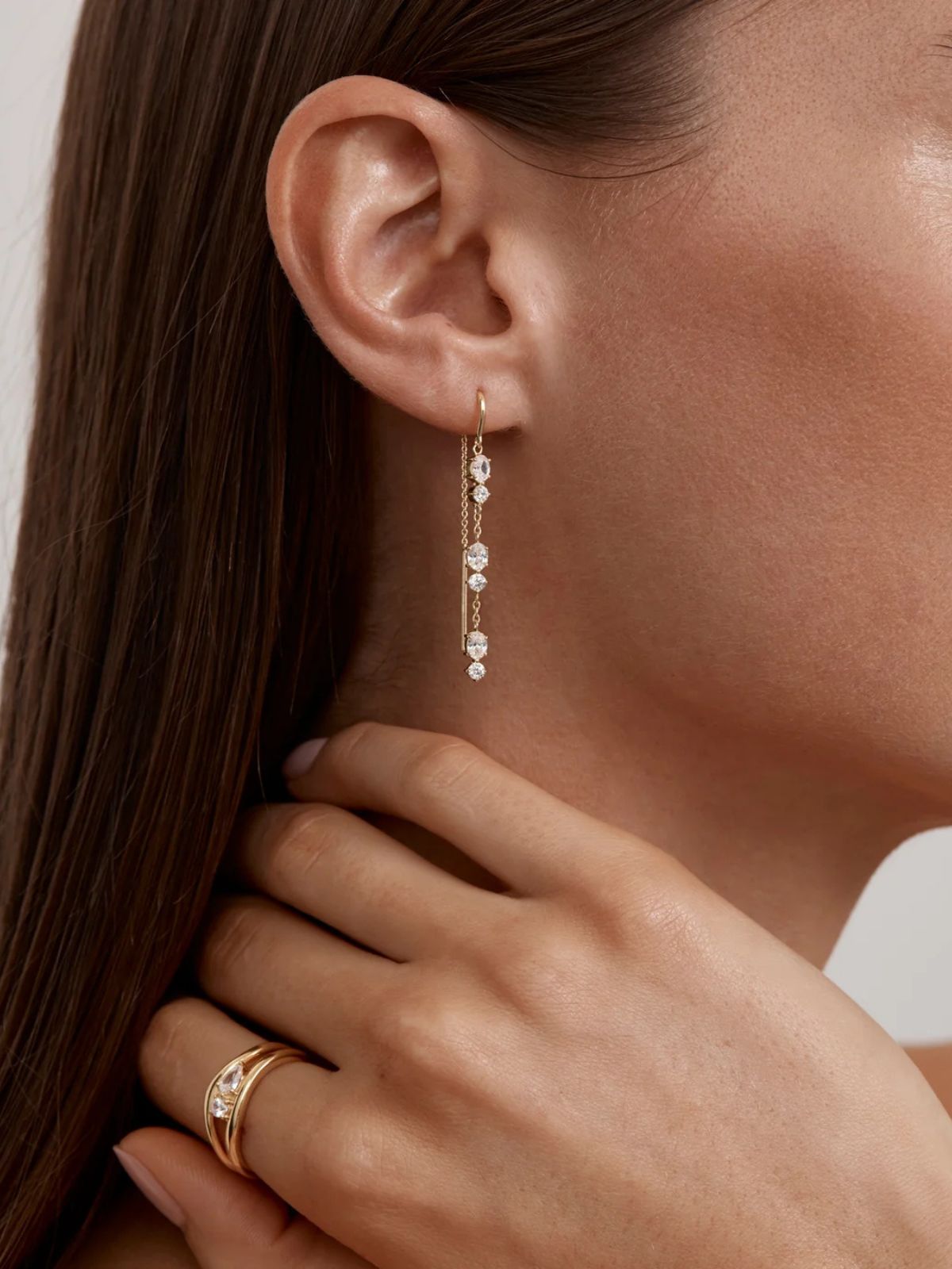 In the Stars Thread Earrings - 18k Gold Vermeil