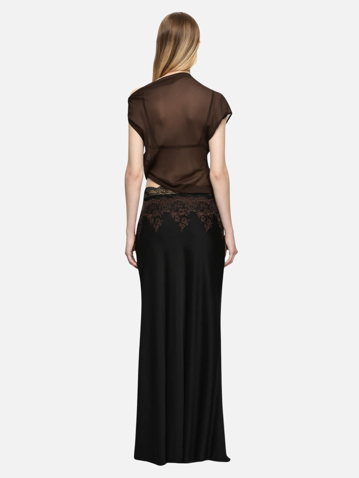 Orsina Drape Top - Bitter Choc