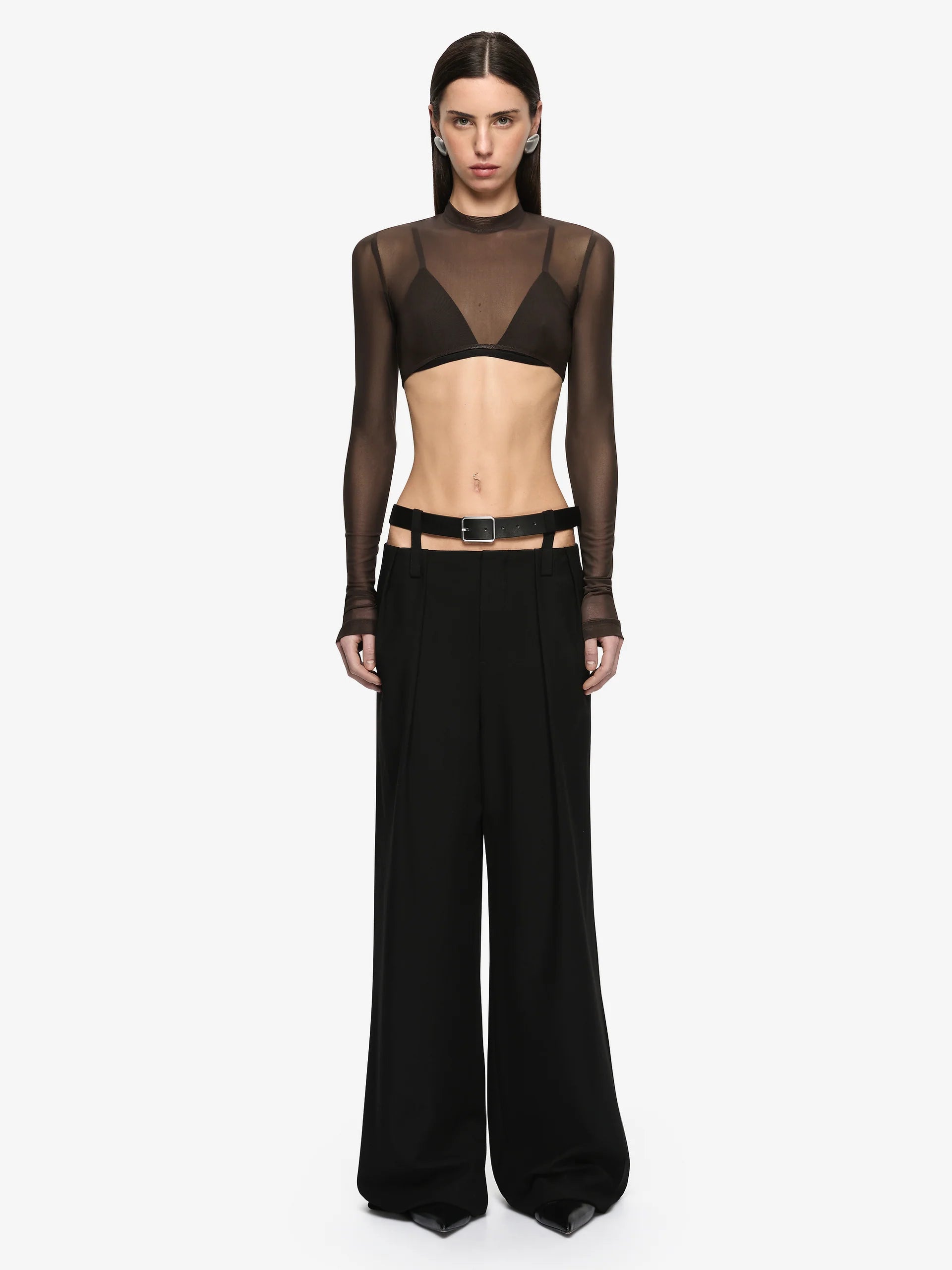 Henley Belt Pant - Black