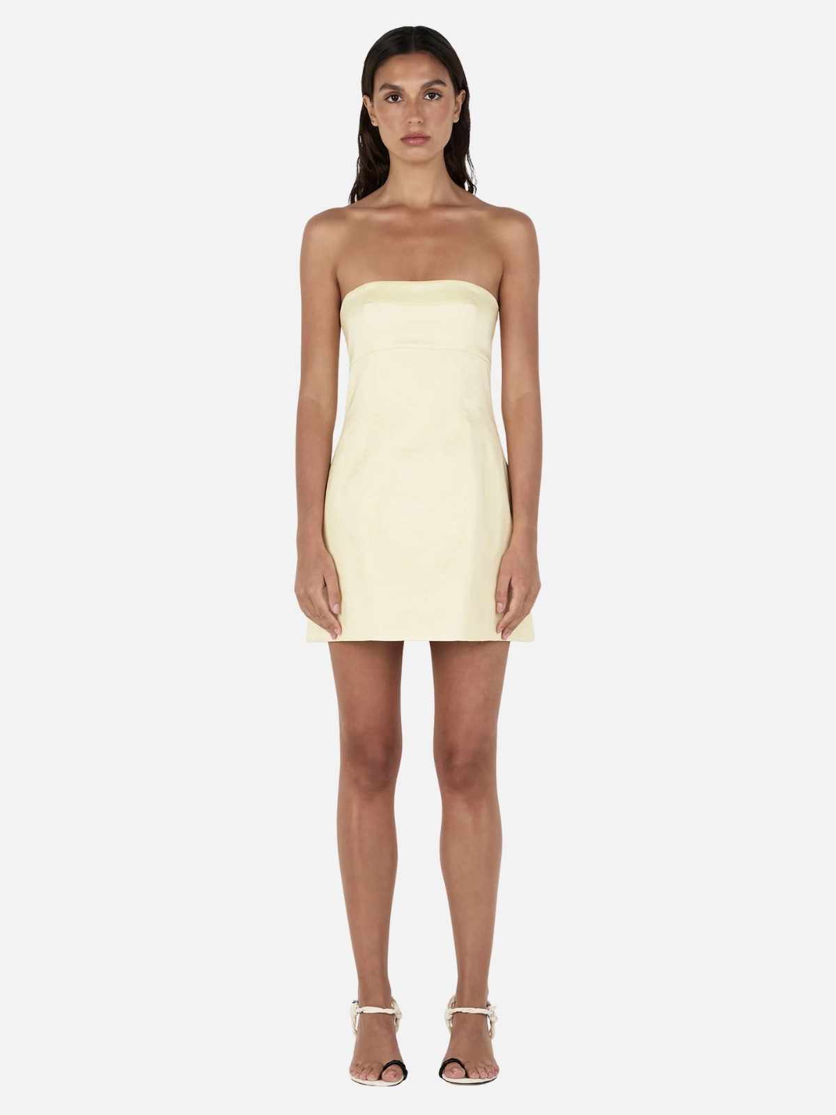 Maggie Taffeta Dress - Butter