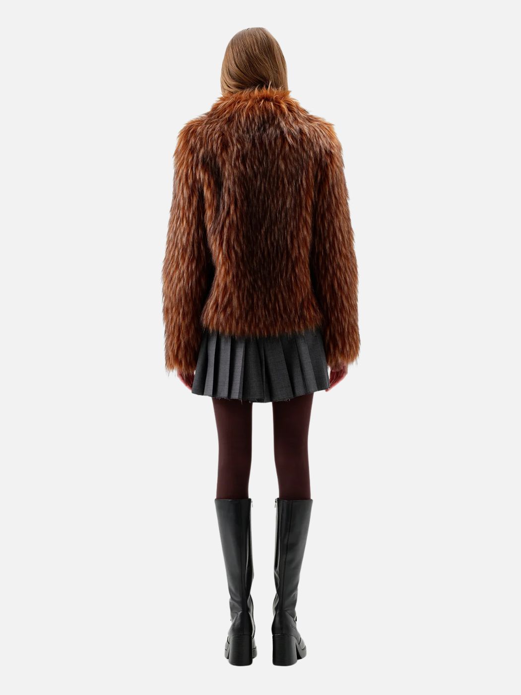 Fur Delish Jacket - Brown Raccoon