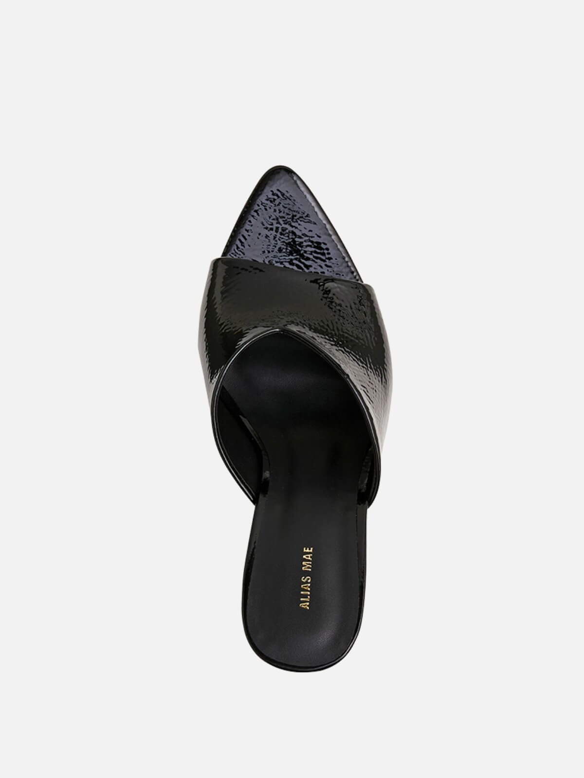 Rhianna - Black Oily Leather Shoes Alias Mae 