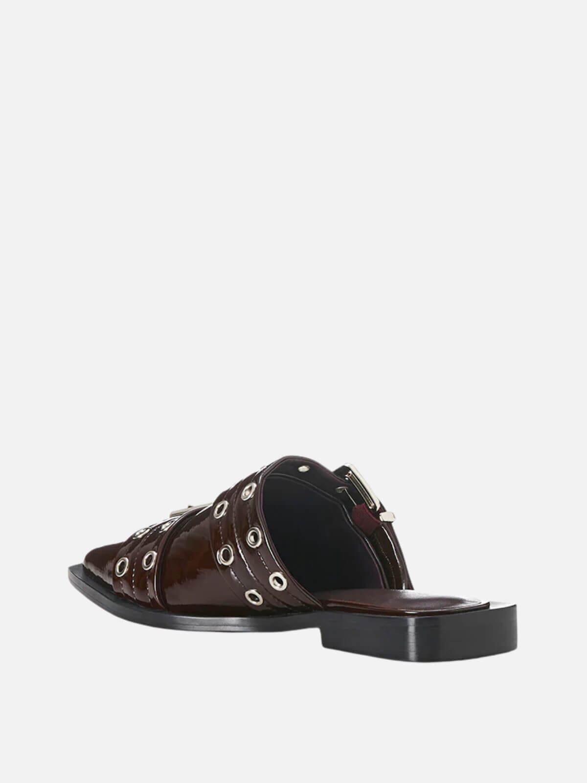Zinia - Burgundy Crinkle Patent Shoes Alias Mae 
