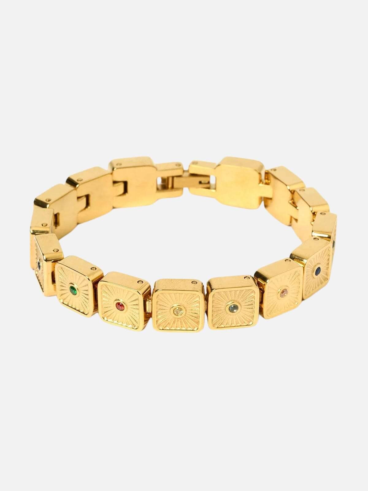 Arms Of Eve | Jasper Bracelet - Gold | Perlu