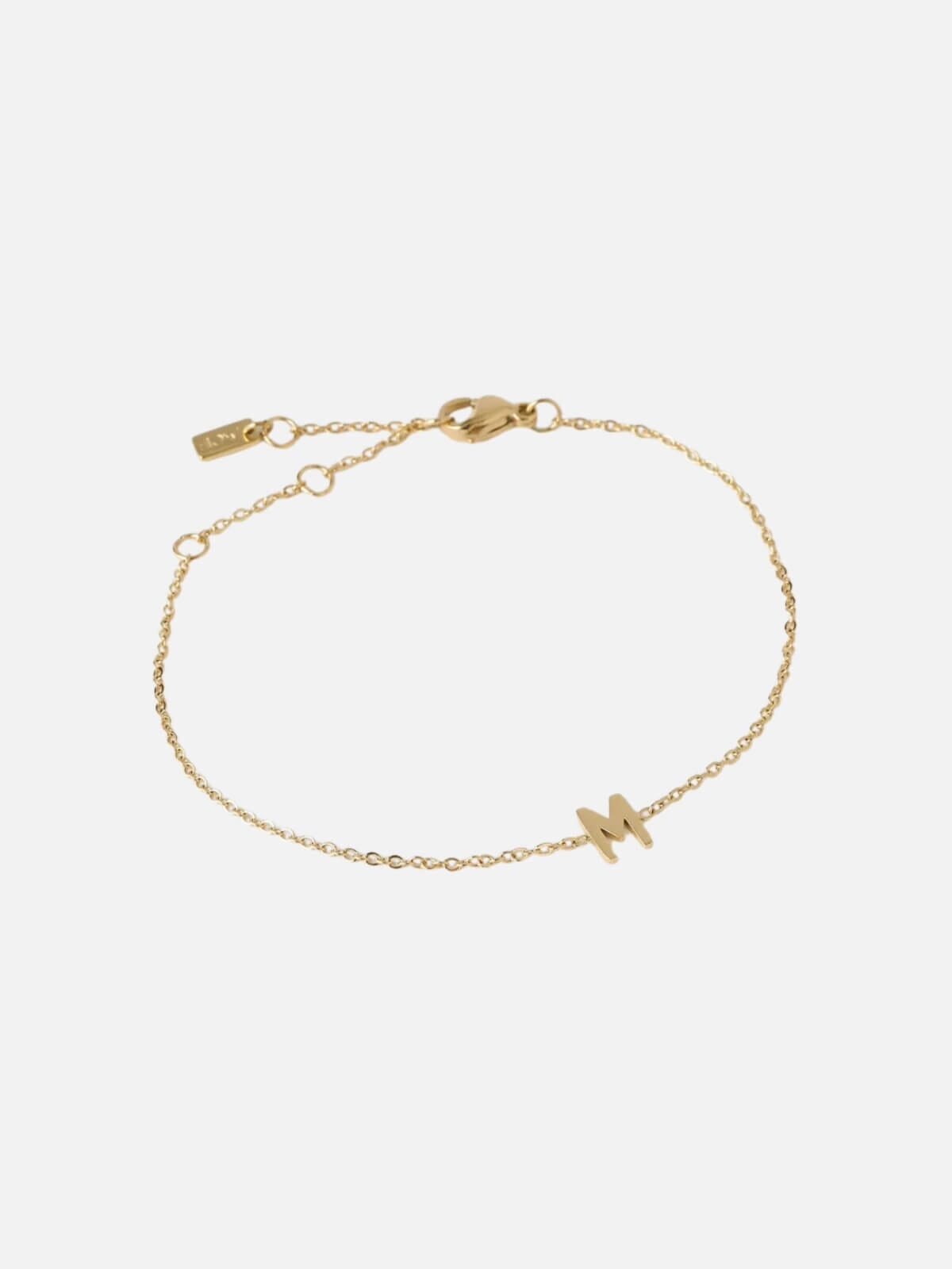 Mini Initial Bracelet - Gold Bracelets Arms Of Eve M 