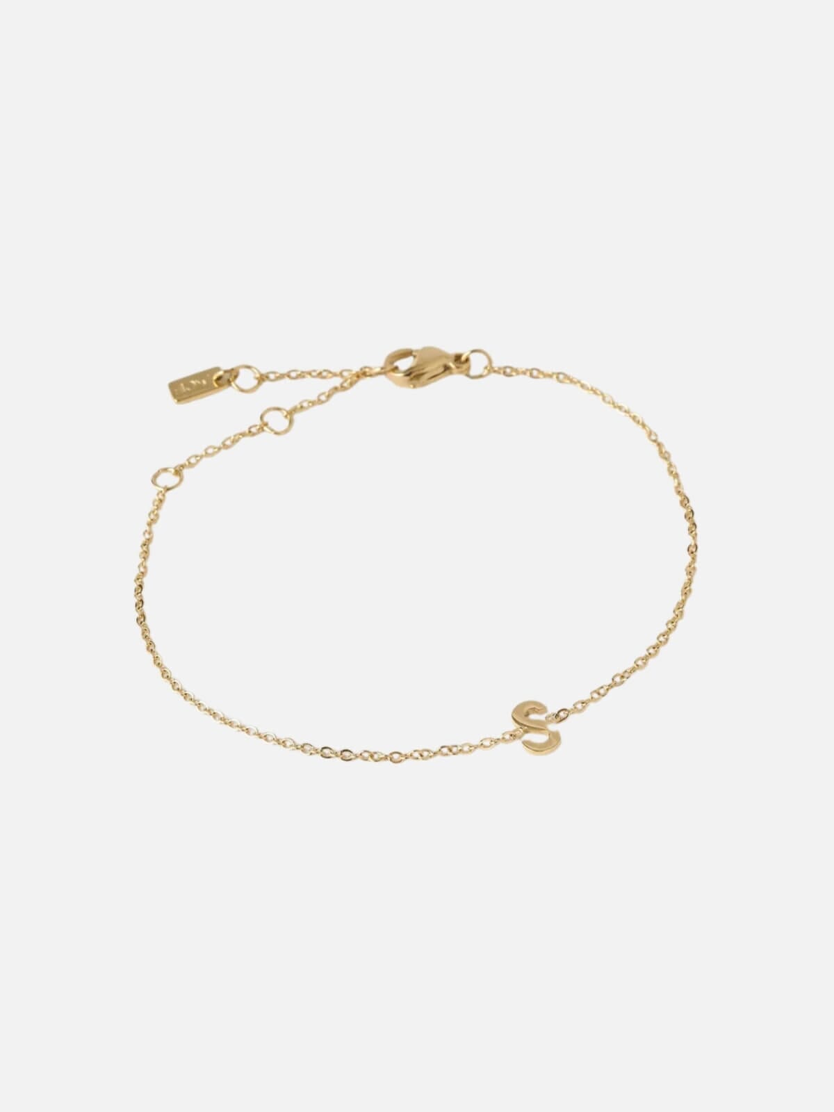 Mini Initial Bracelet - Gold Bracelets Arms Of Eve S 