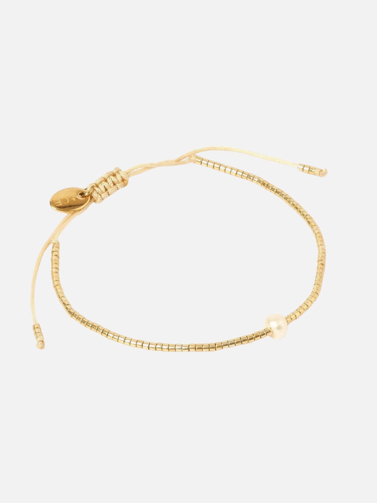 Arms Of Eve | River Bracelet - Gold/Pearl | Perlu