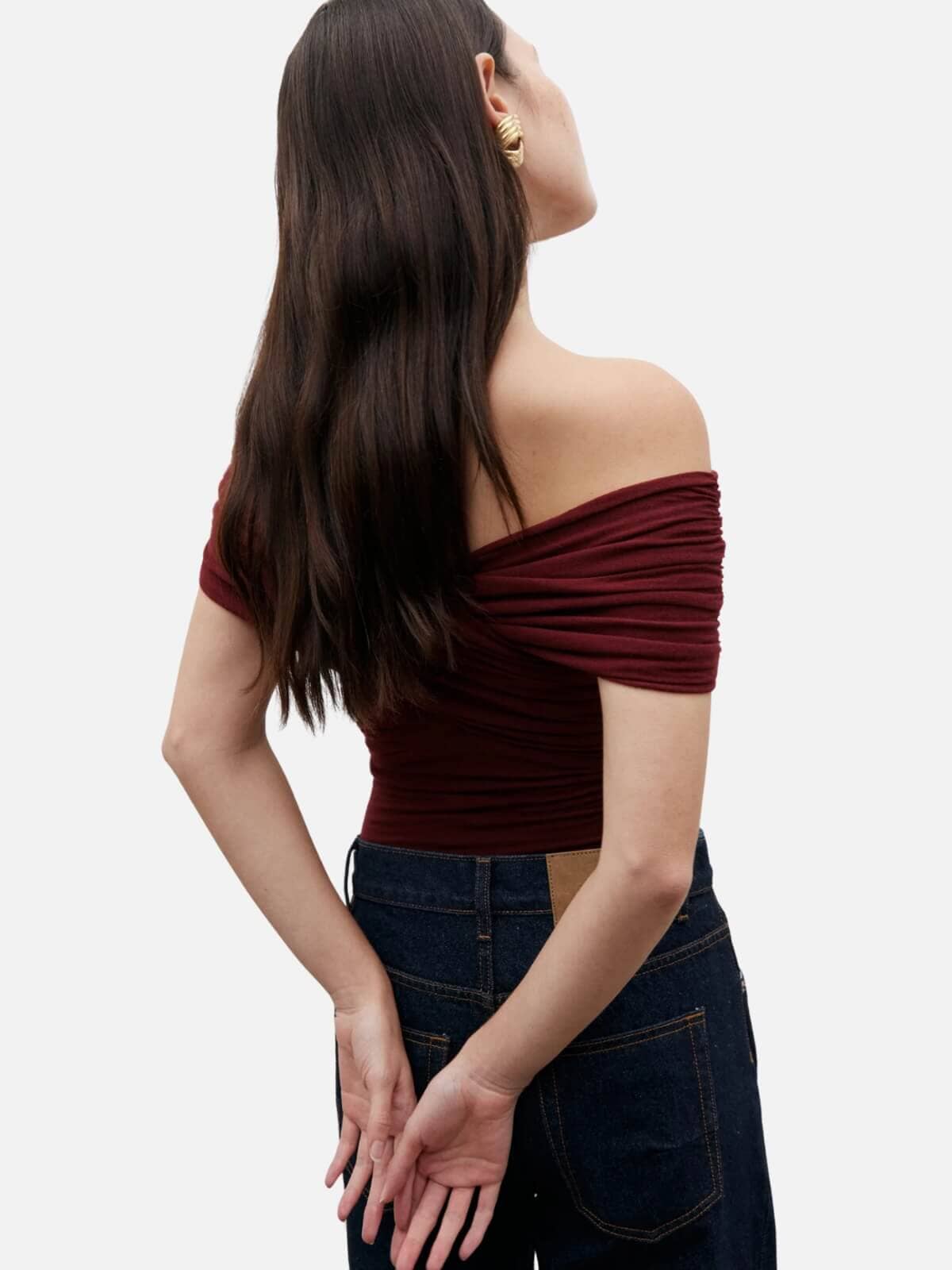 Bayse | Ariana Bodysuit - Wine | Perlu