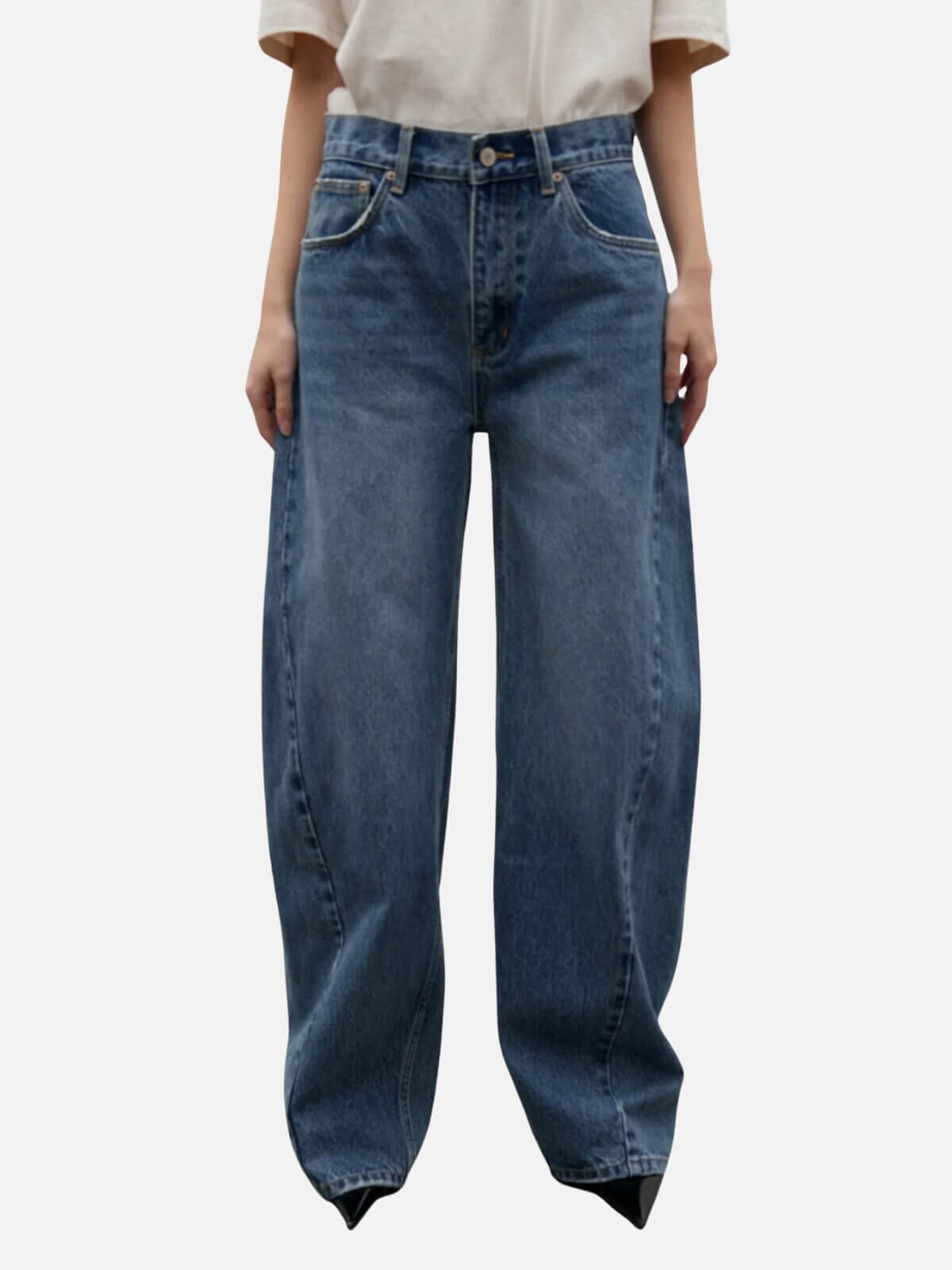 Brooklyn Barrel Leg Jean - True Blue Jeans BAYSE 